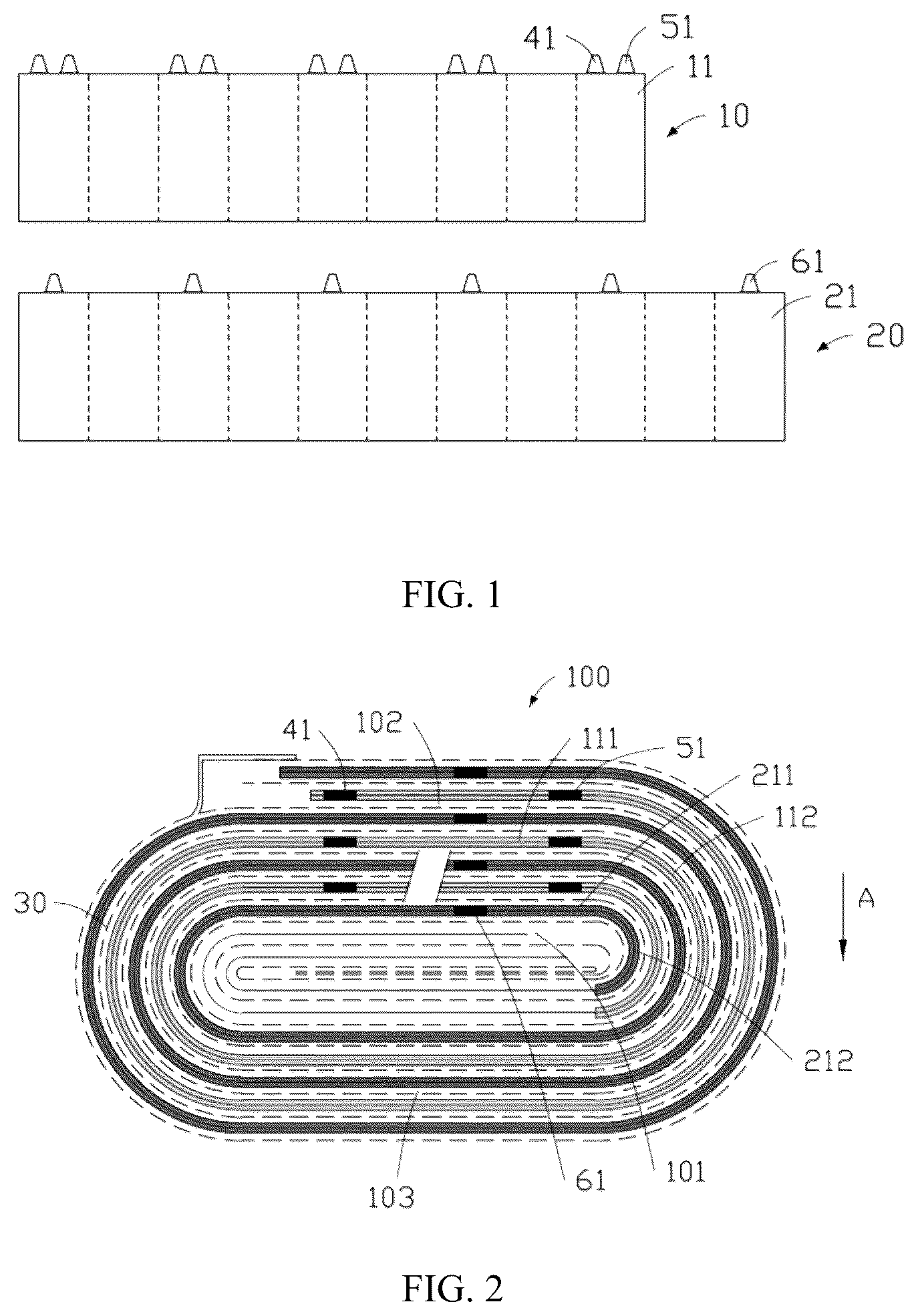 Patent US12368218 — Electrode assembly including at least three tabs and battery — Figure 1