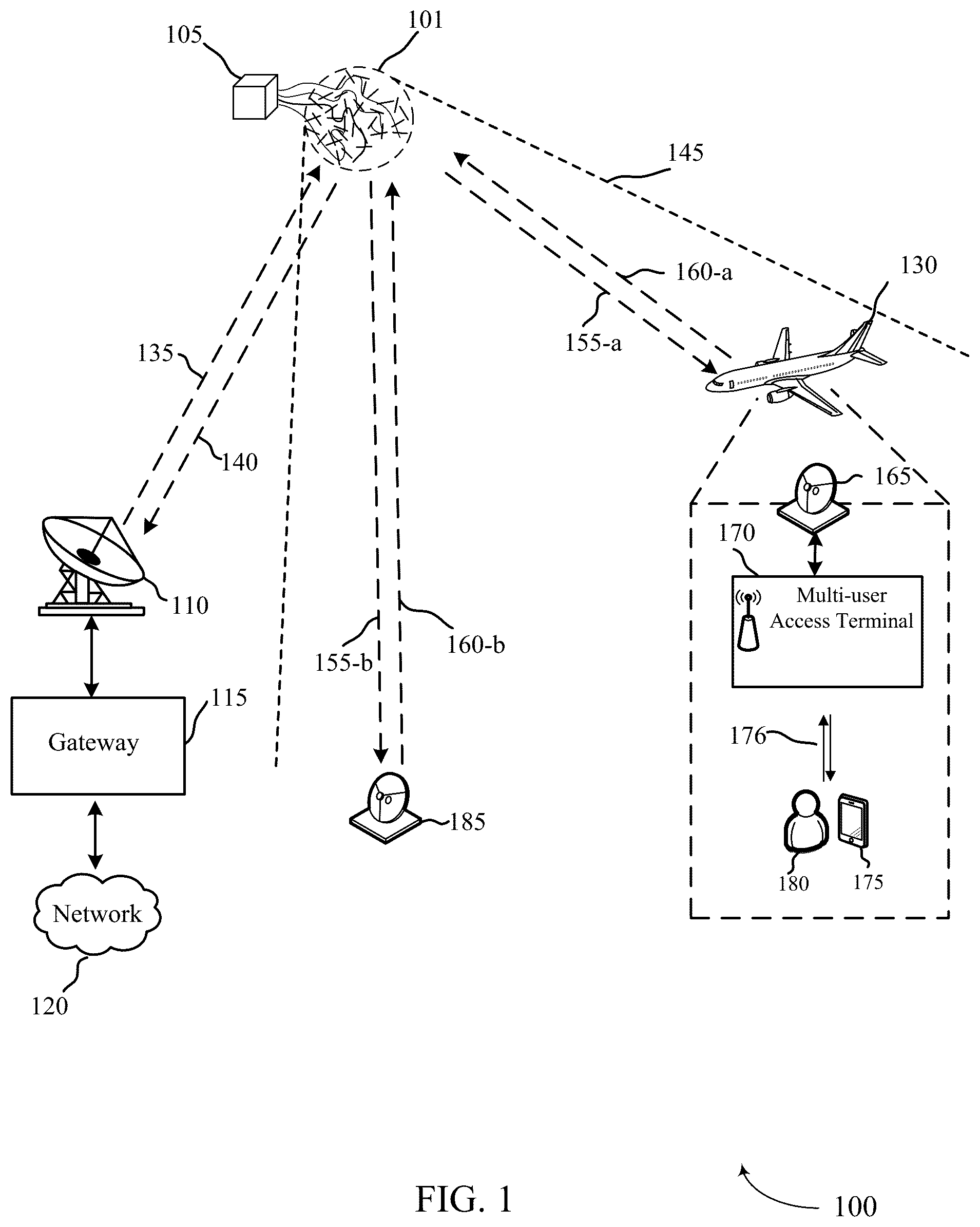 Patent US12368235 — Ultra-low cost high performance satellite aperture — Figure 1