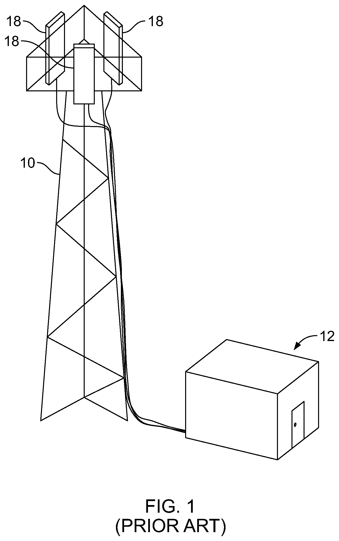 Patent US12368237 Figure 1 – Mechanical actuators for a wireless telecommunication antenna mount