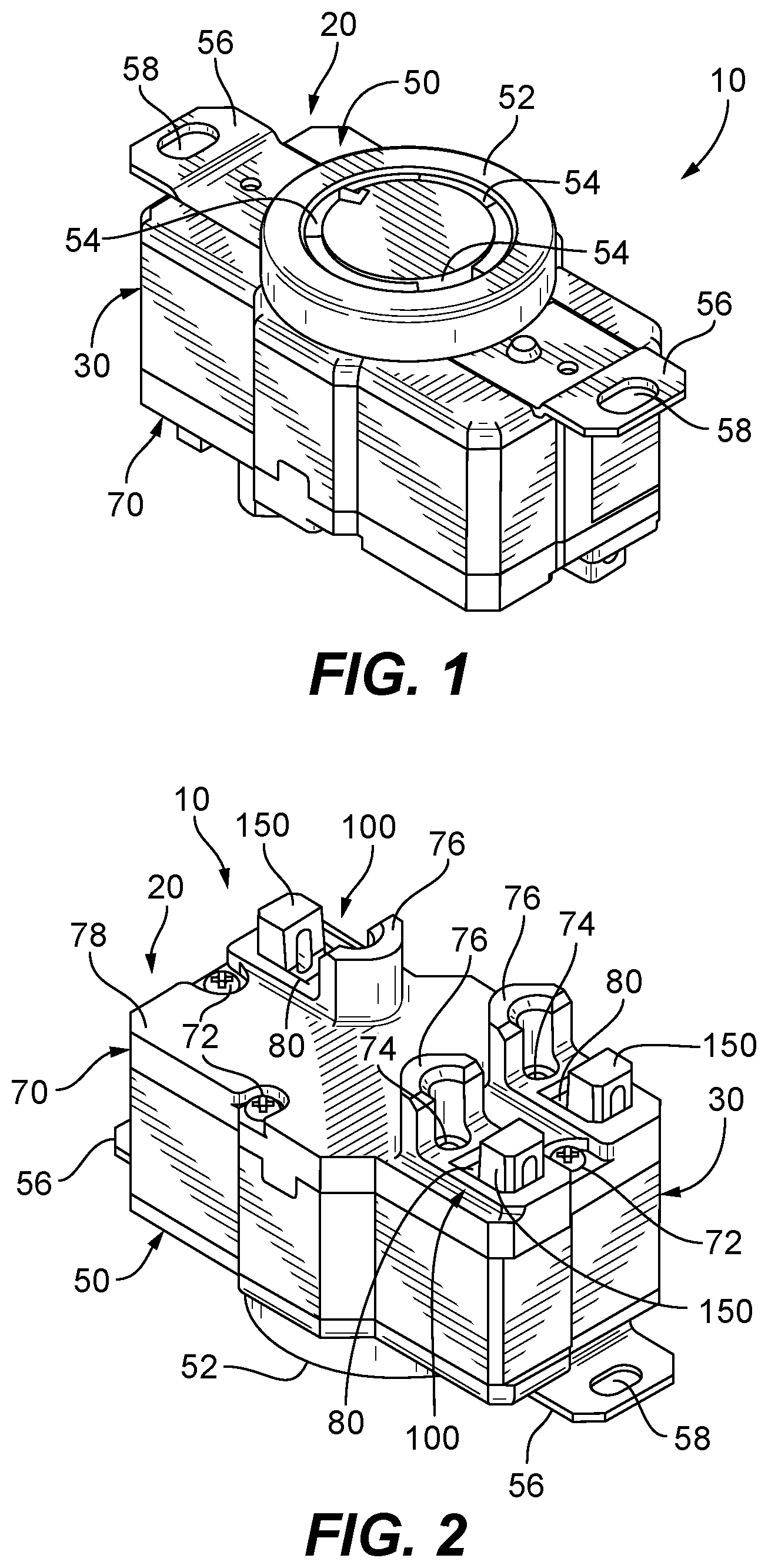 Patent US12368249 — Electrical wiring devices with screwless connection terminals — Figure 1