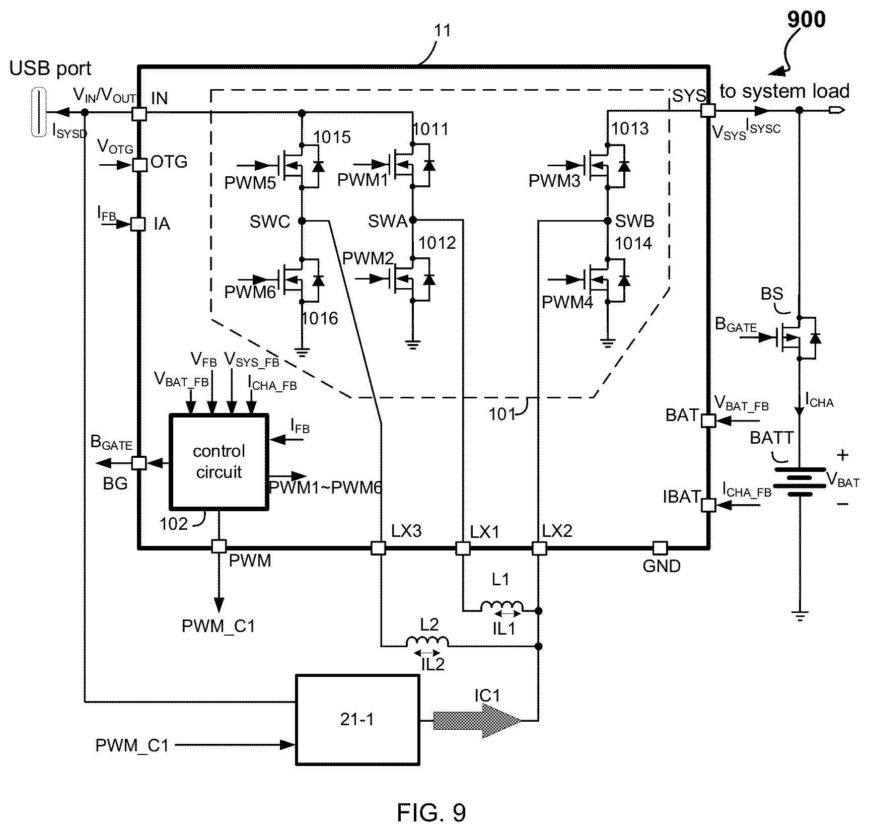 Patent US12368312 Figure 8 – Battery charge current management system and related integrated circuit