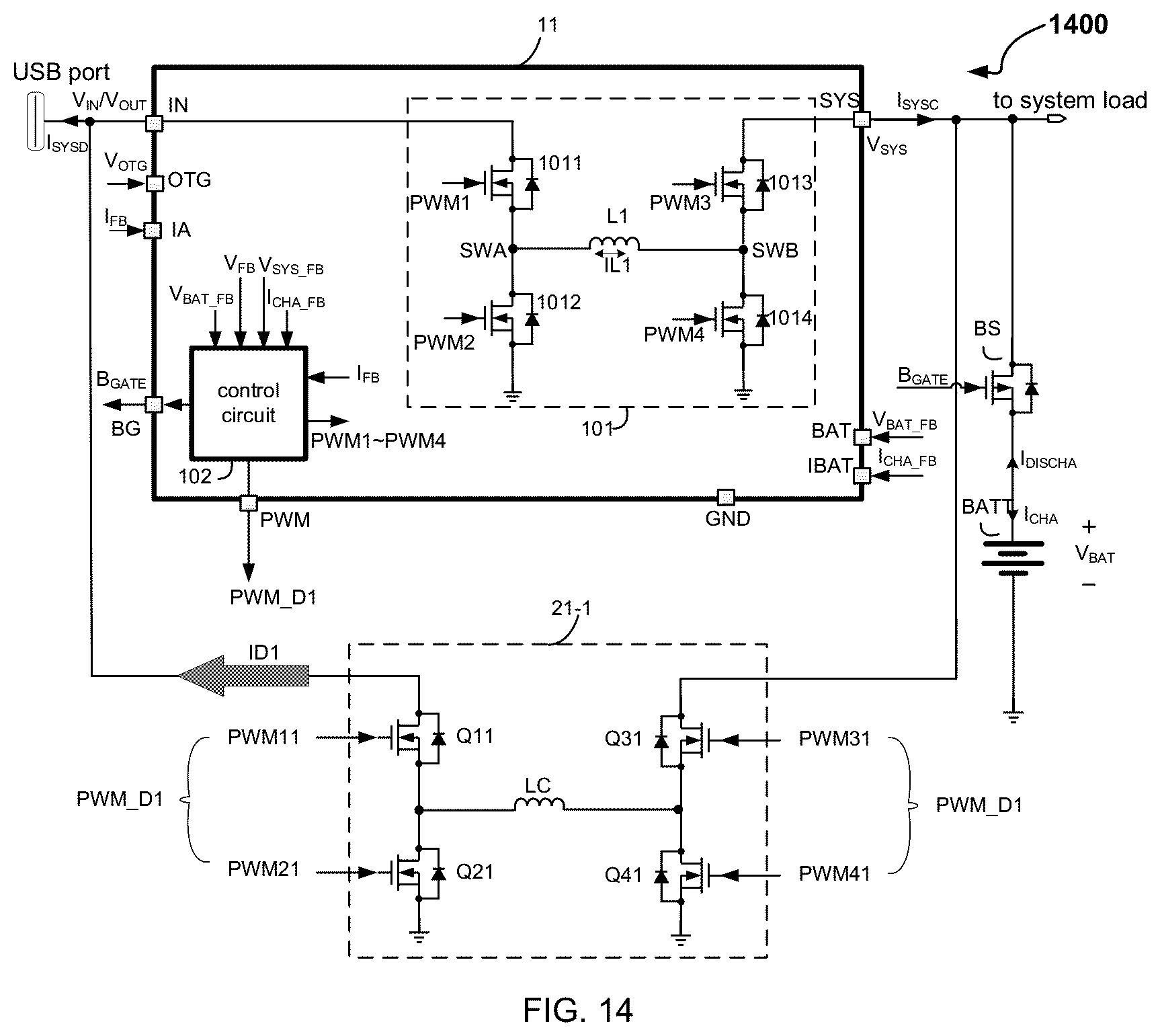 Patent US12368312 Figure 12 – Battery charge current management system and related integrated circuit