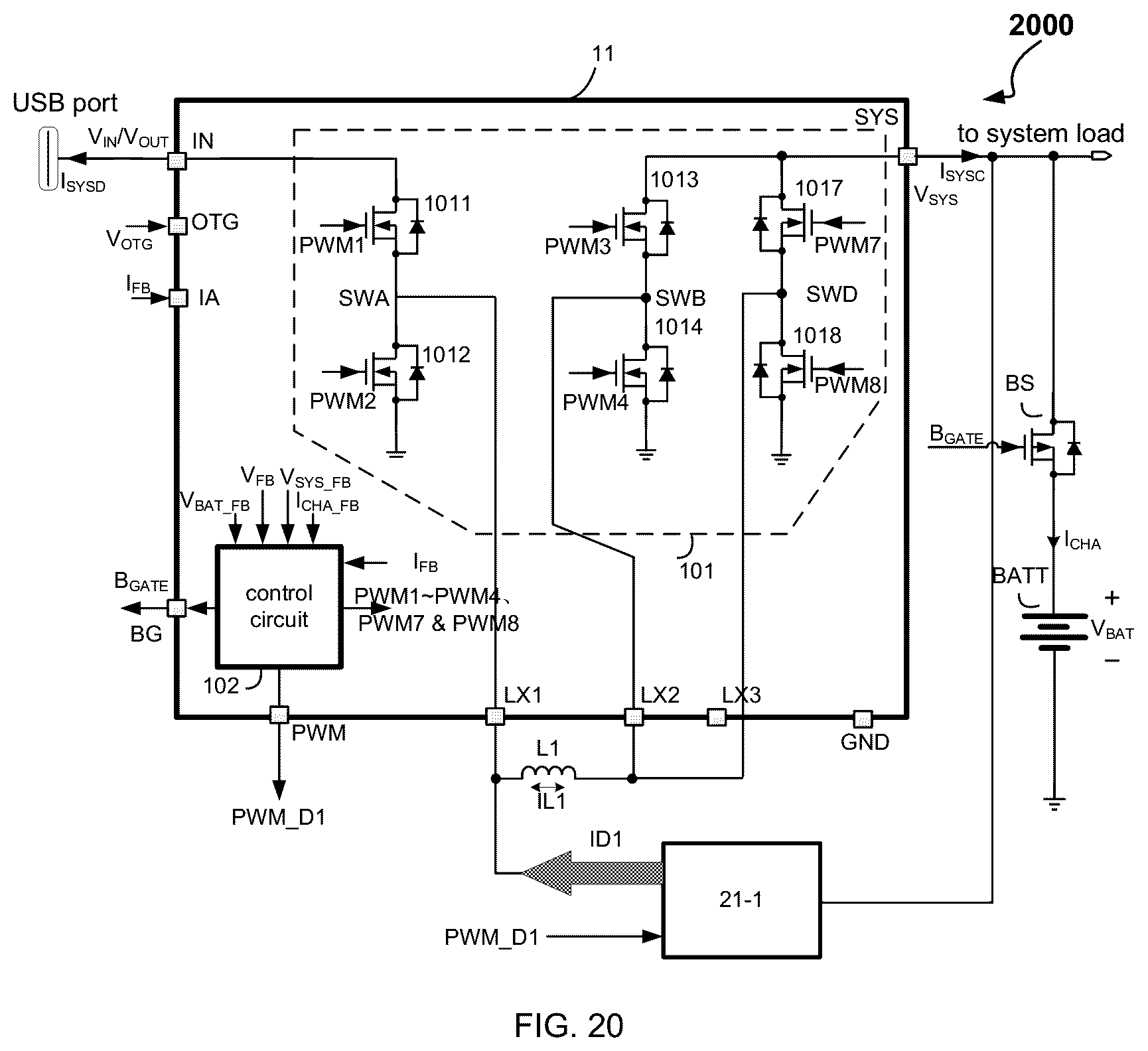 Patent US12368312 Figure 17 – Battery charge current management system and related integrated circuit
