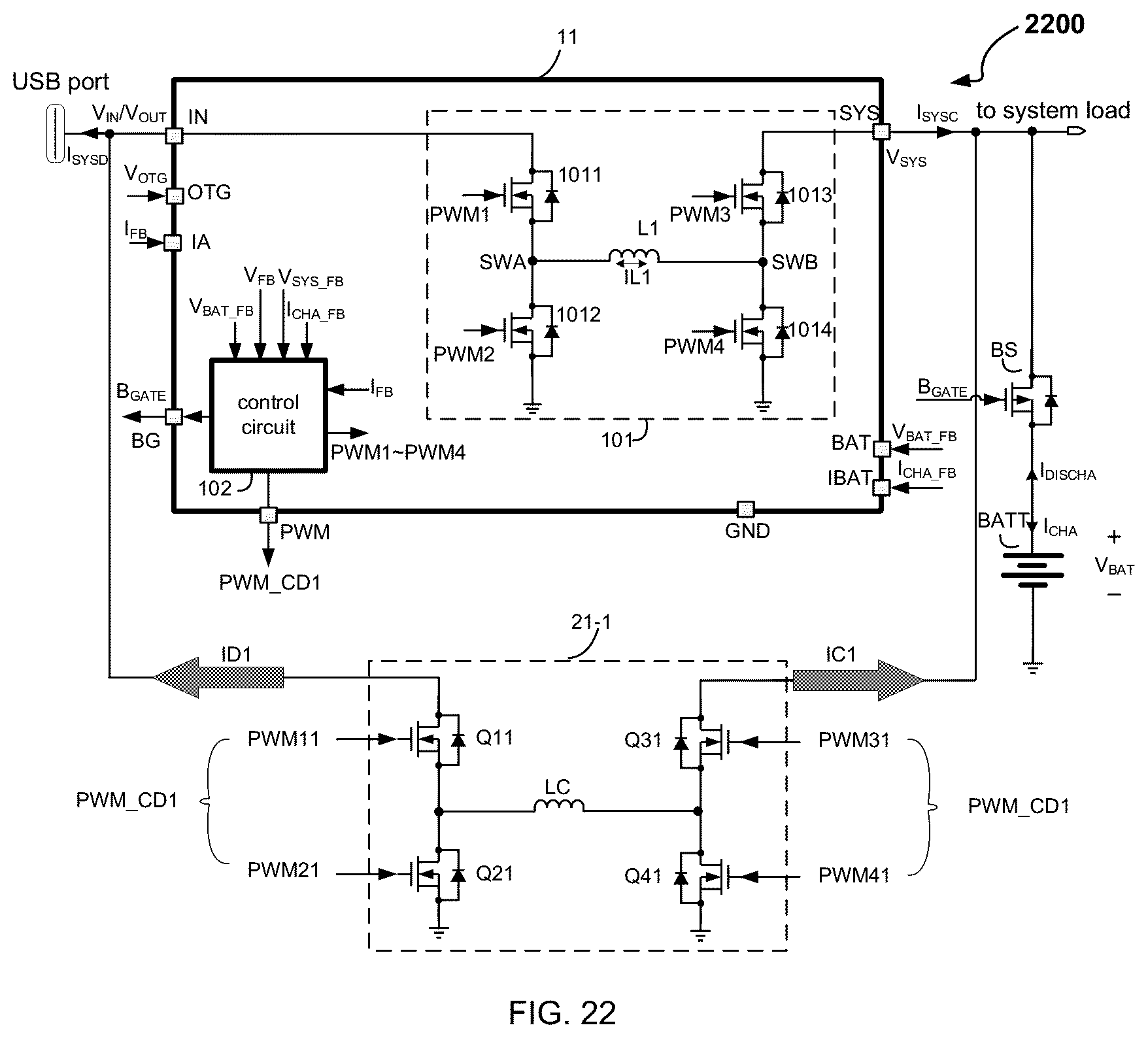 Patent US12368312 Figure 19 – Battery charge current management system and related integrated circuit