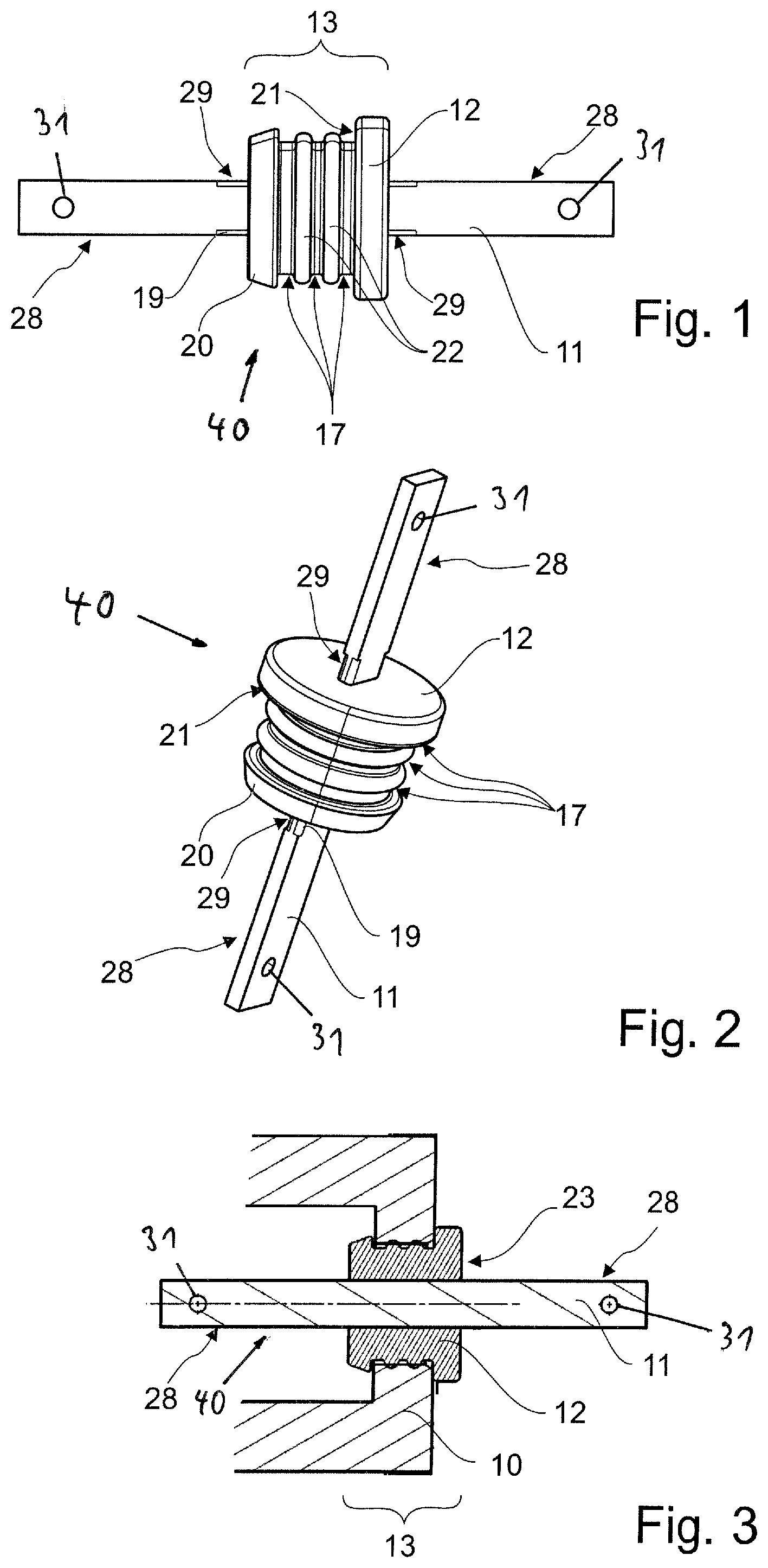 Patent US12368340 — Electrical conductor with a sealing body — Figure 1