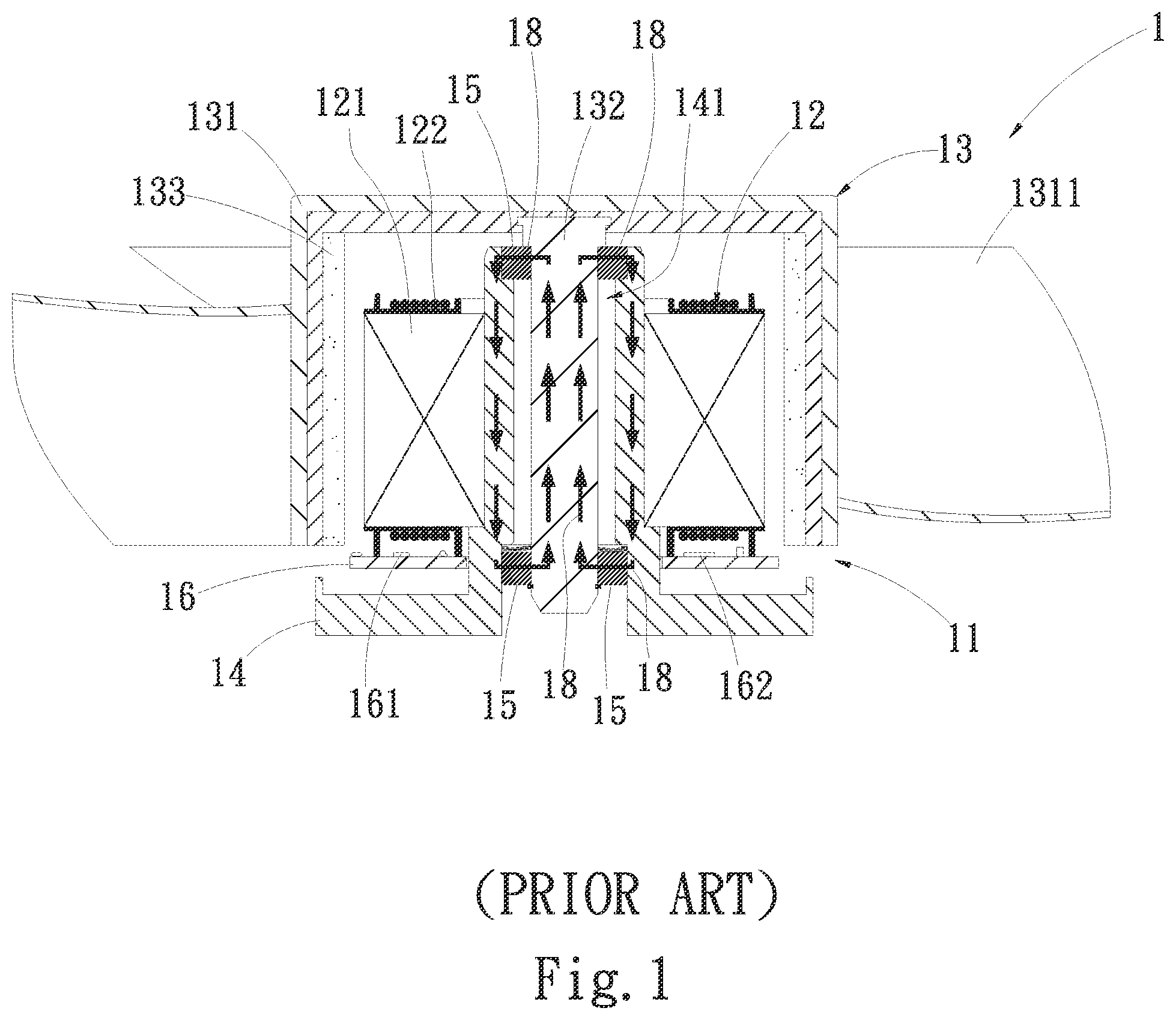 Patent US12368351 — Shaft voltage reduction structure applicable to electric machine — Figure 1