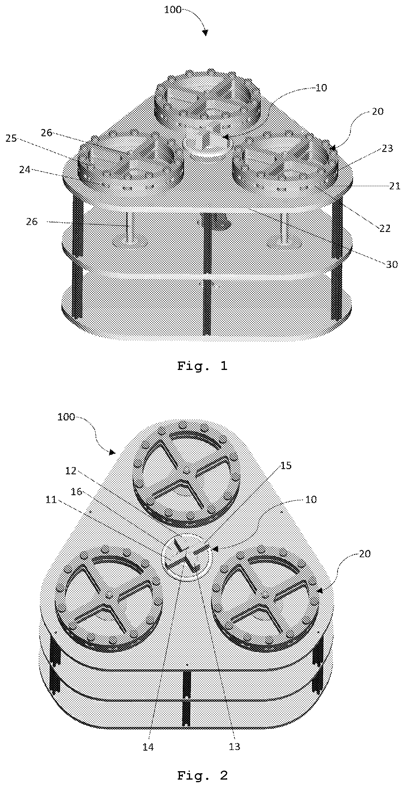 Patent US12368357 — Magnetic interaction system between rotors for production and storage of kinetic energy — Figure 1