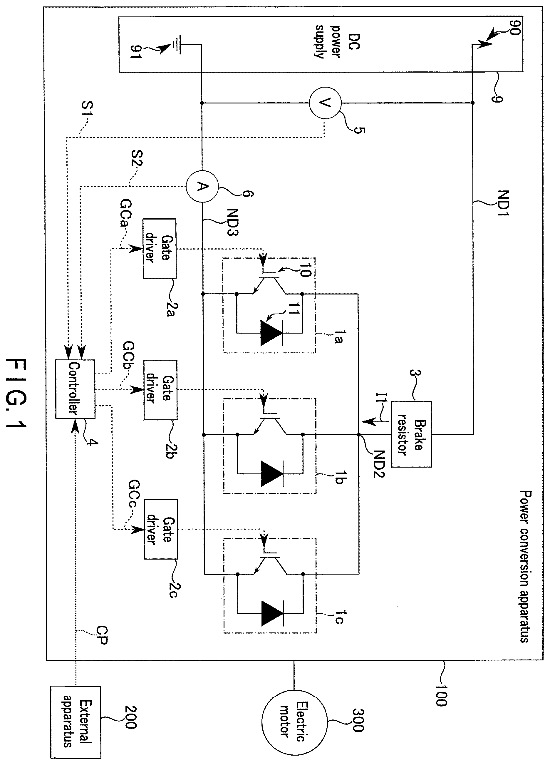 Patent US12368372 — Power conversion apparatus — Figure 1