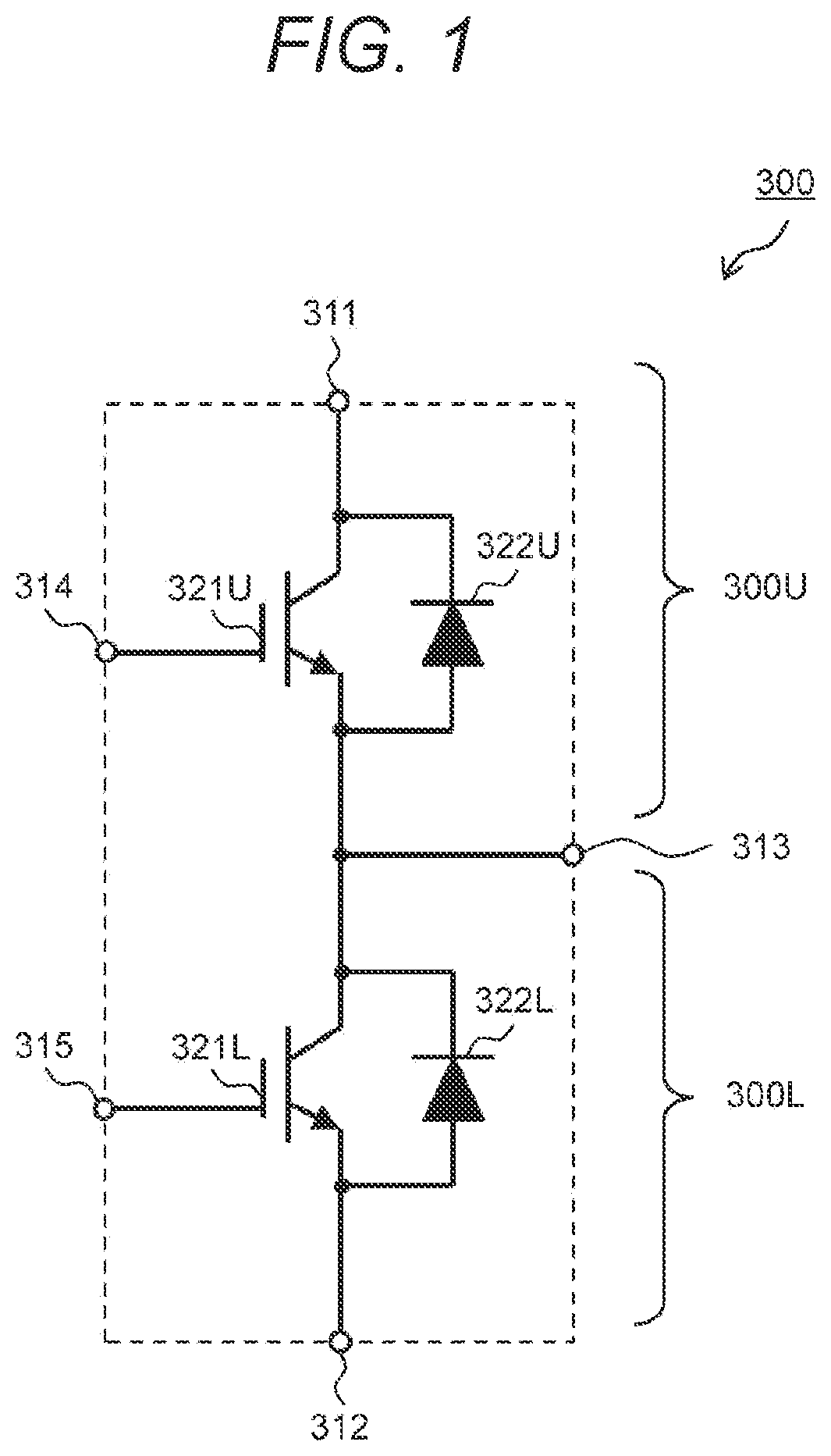 Patent US12368386 Figure 1 – Power conversion device and method for manufacturing power conversion device