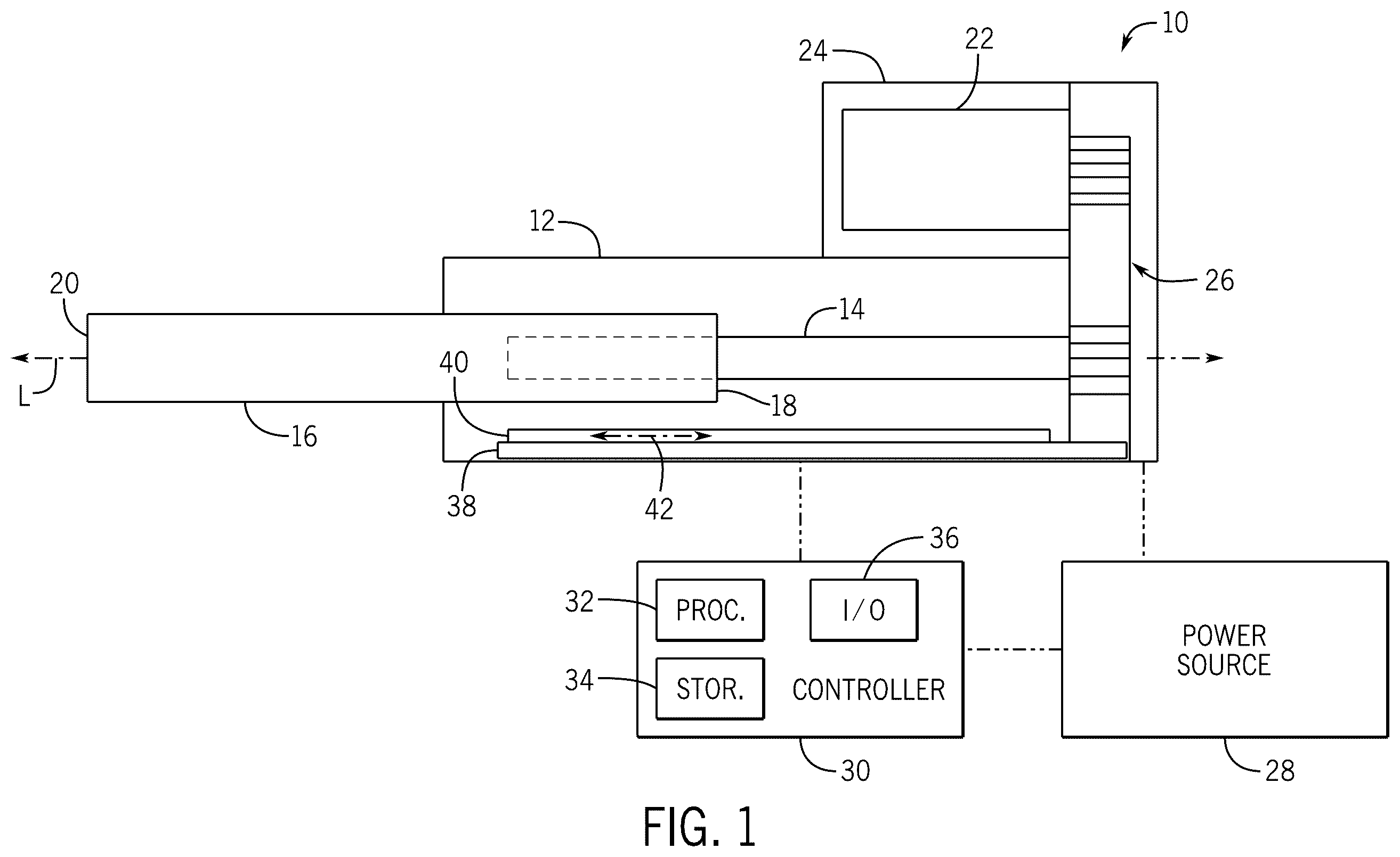 Patent US12368401 — Electric linear actuator with position sensing — Figure 1