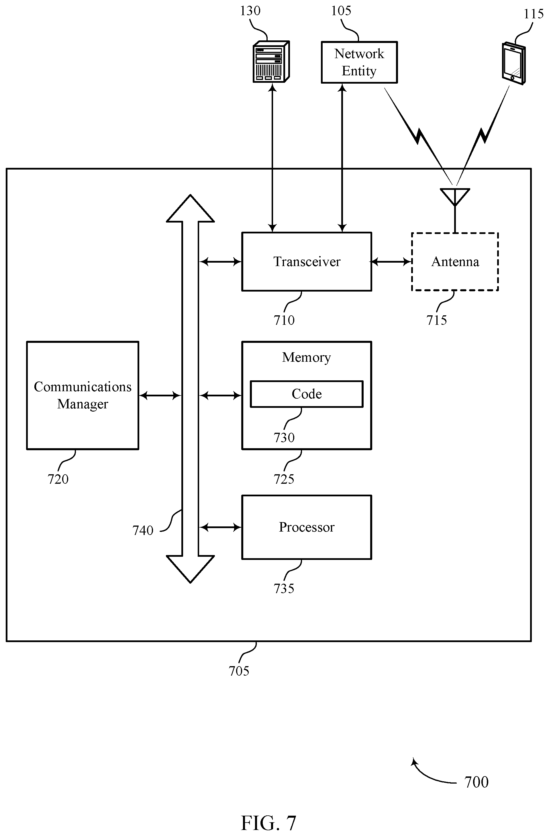 Patent US12368626 Figure 7 – Tone reservation signaling using distributed coding