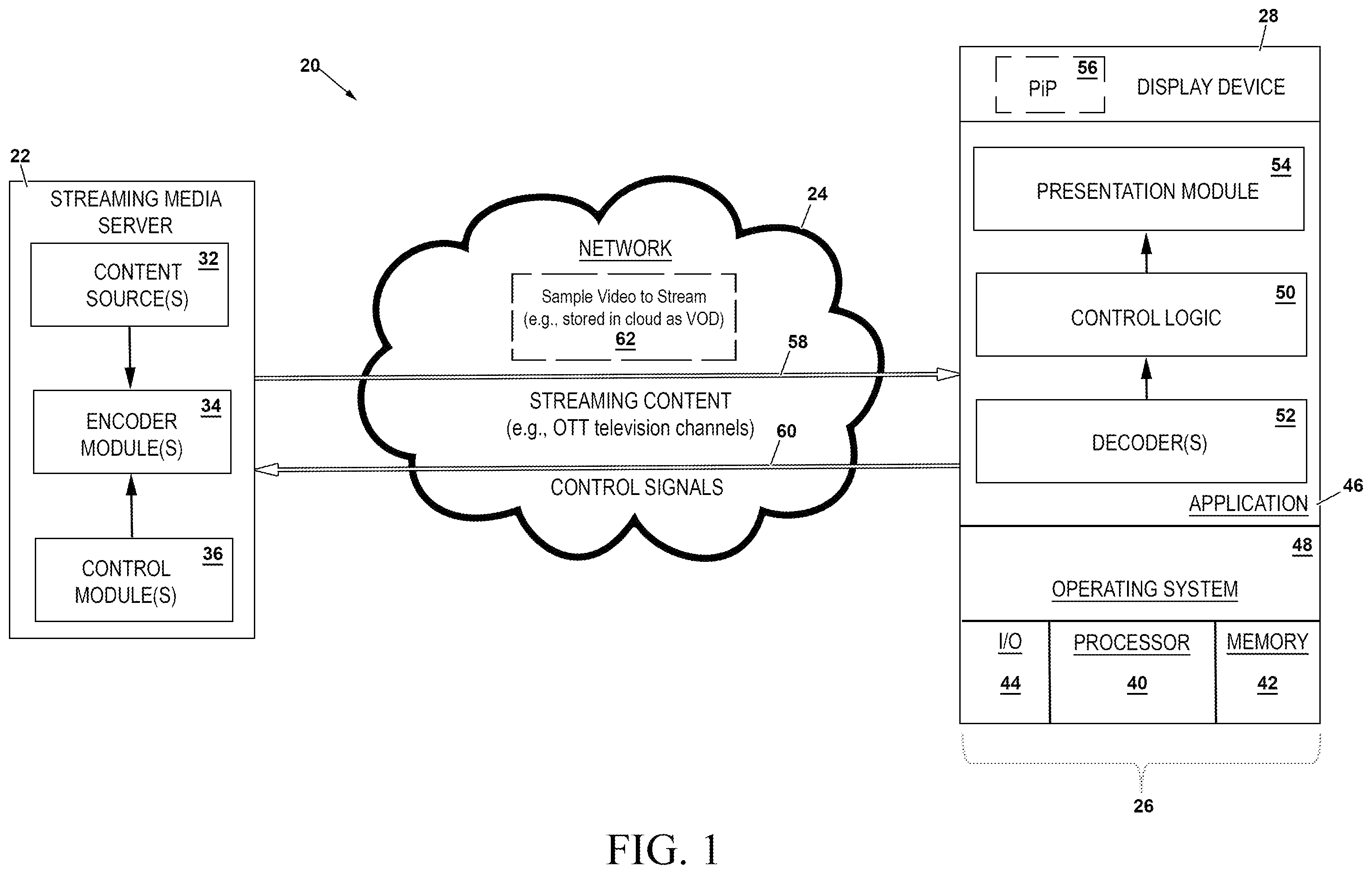 Patent US12368764 — Adaptive bitrate optimization upon video streaming initialization — Figure 1