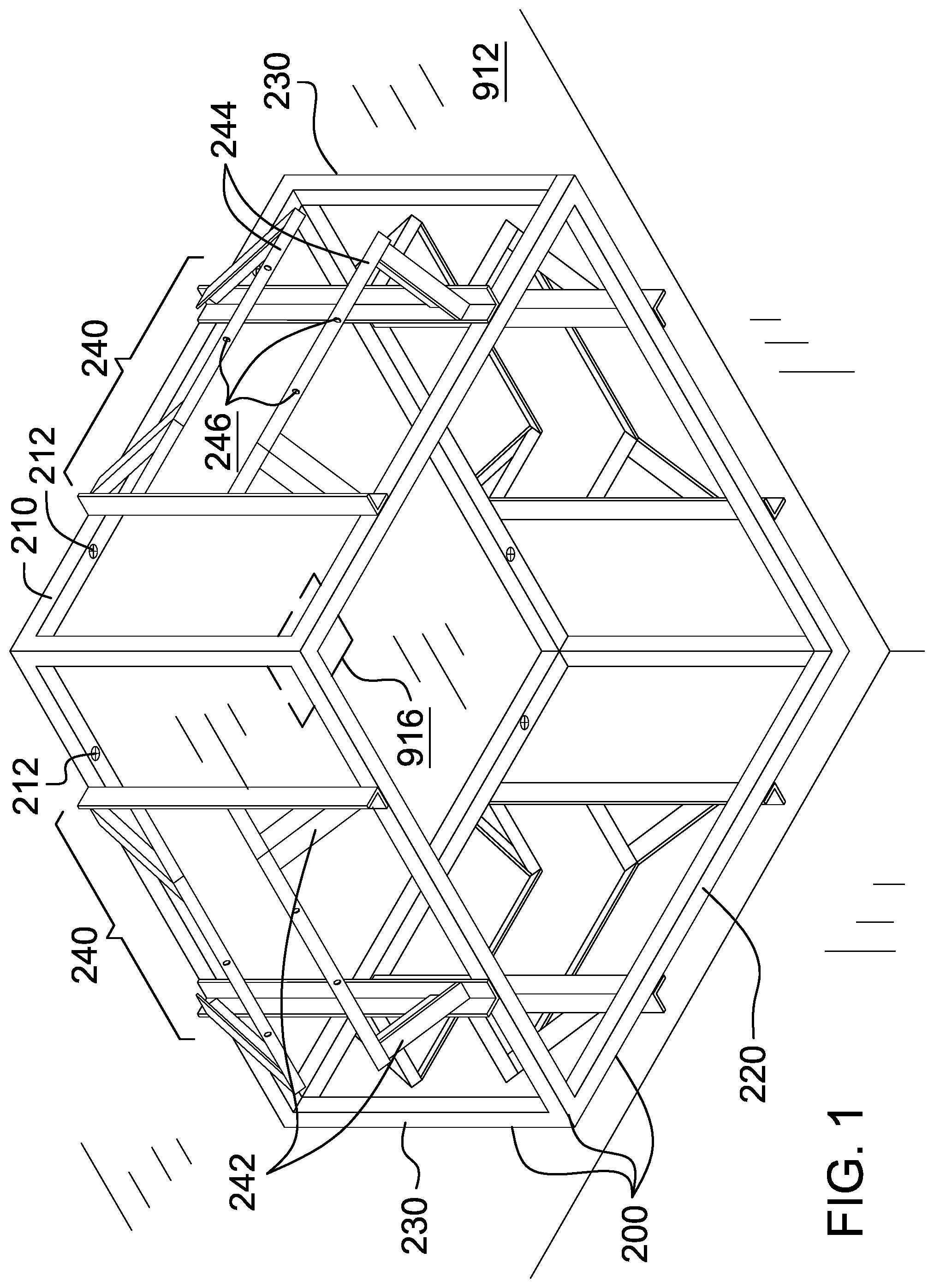 Patent US12368816 — Ceiling-mounted replica jumbotron — Figure 1