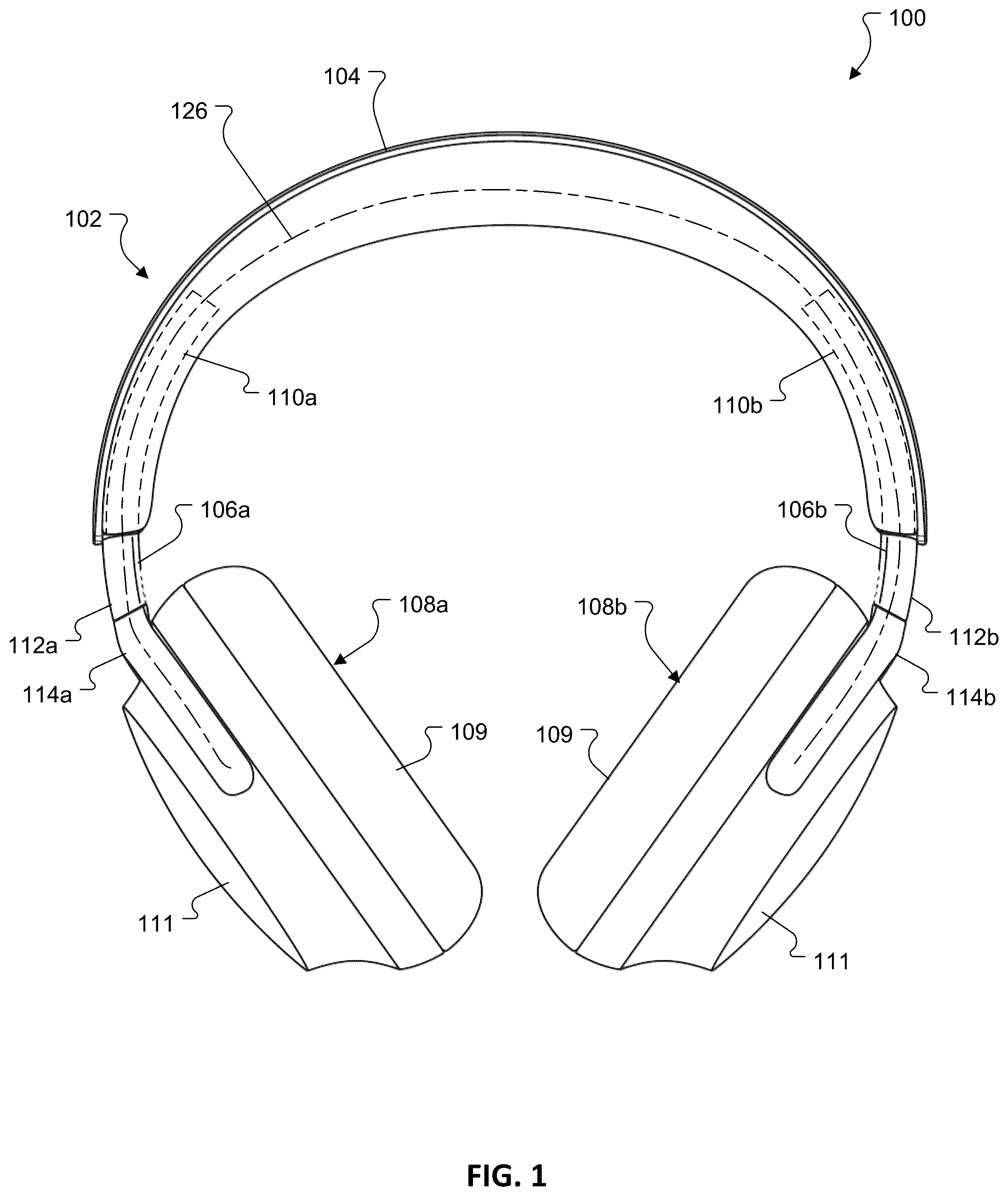 Patent US12368988 — Headphones — Figure 1