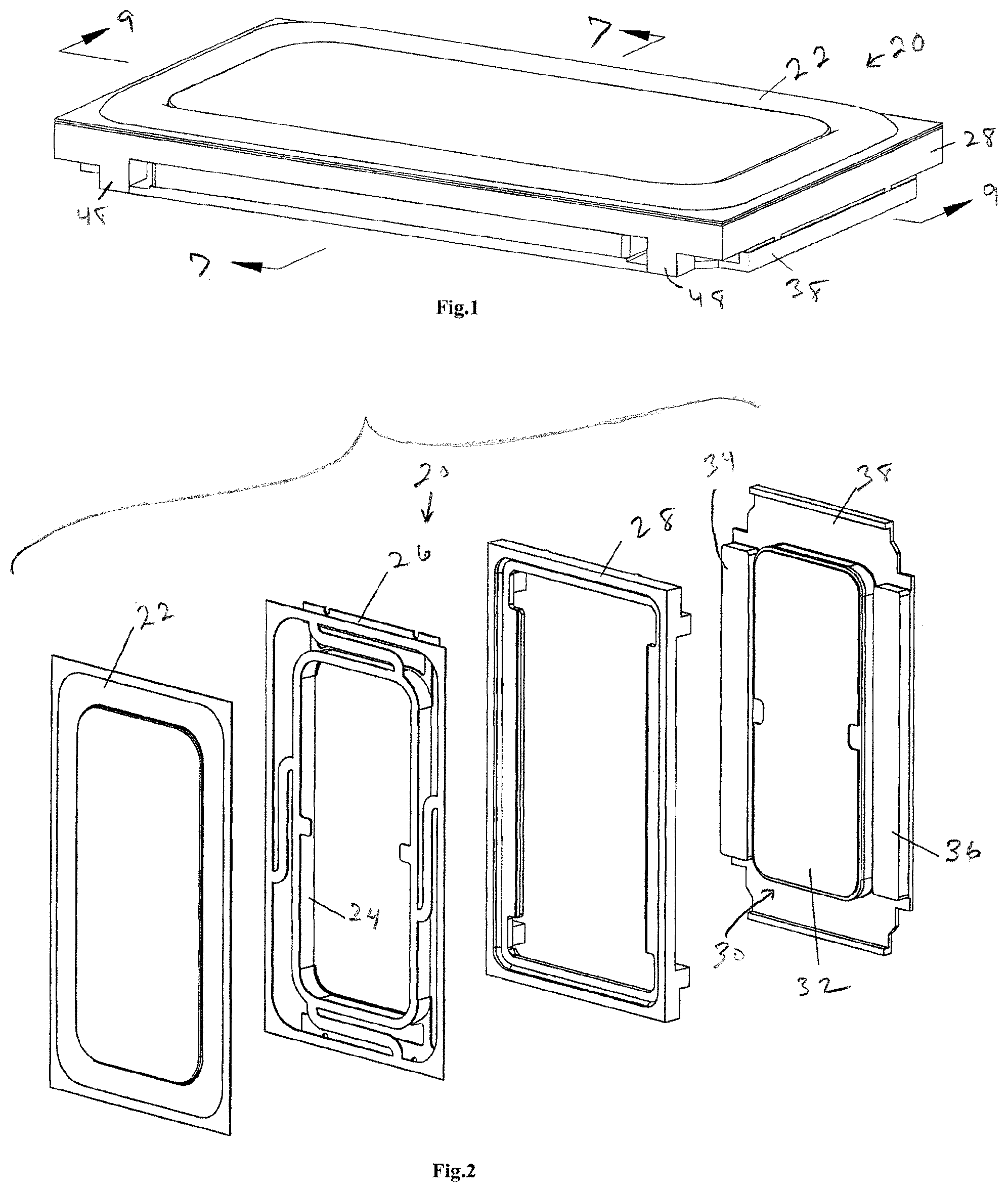 Patent US12368999 — High amplitude micro loudspeaker with a double suspension frame — Figure 1