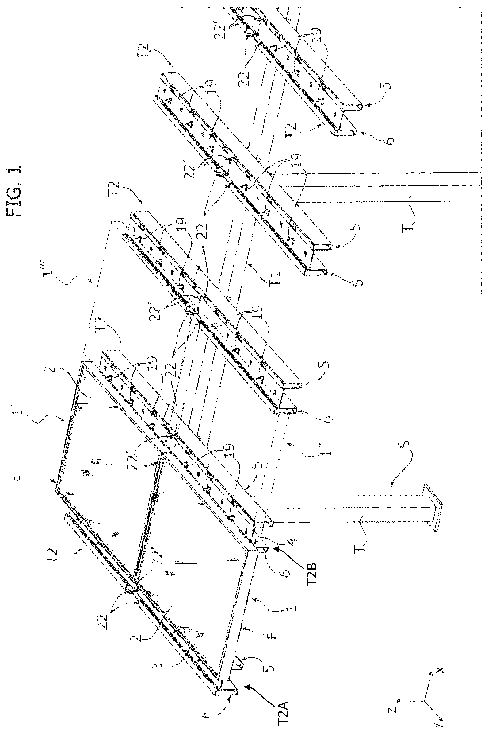 Patent US12375028 — System of photovoltaic solar panels — Figure 1