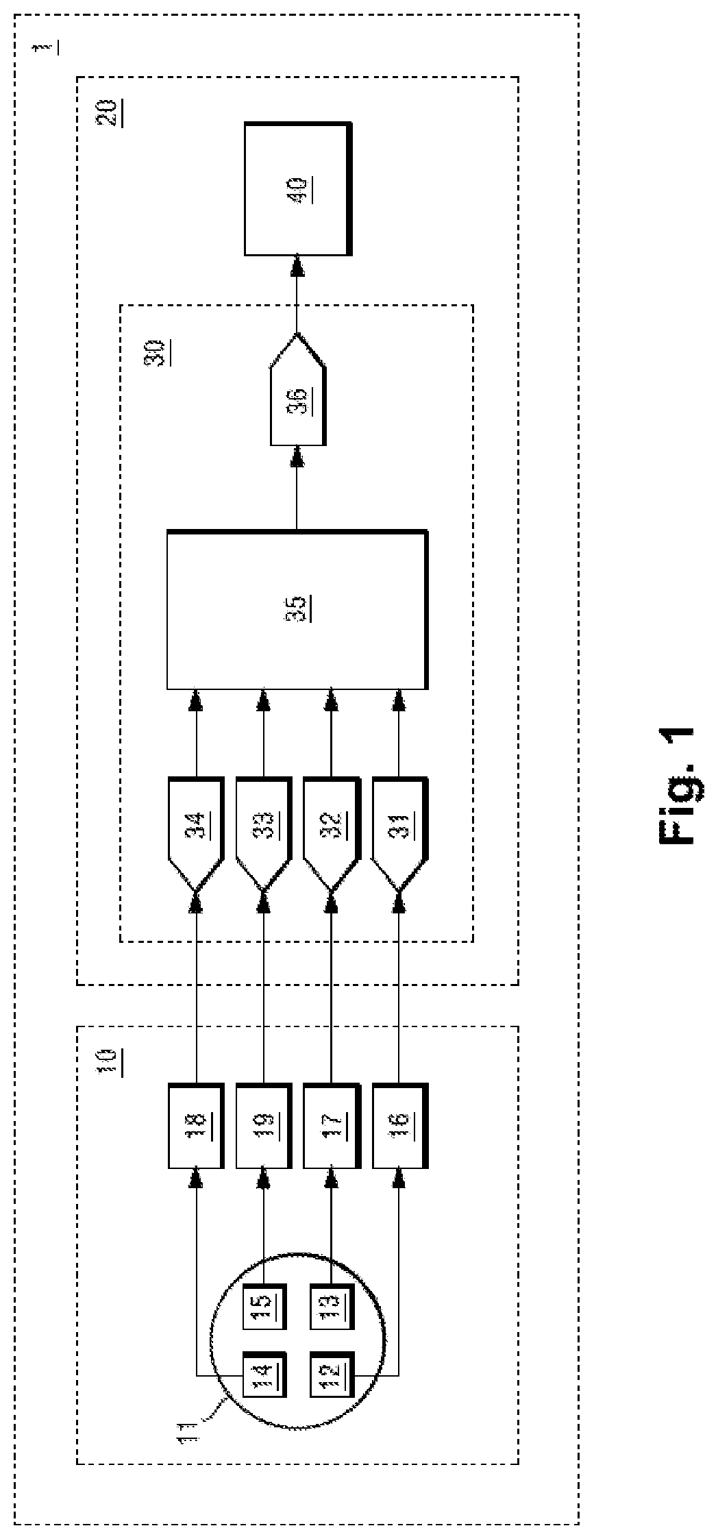 Patent US12375112 — Method for calibrating a multi-channel radio receiver — Figure 1