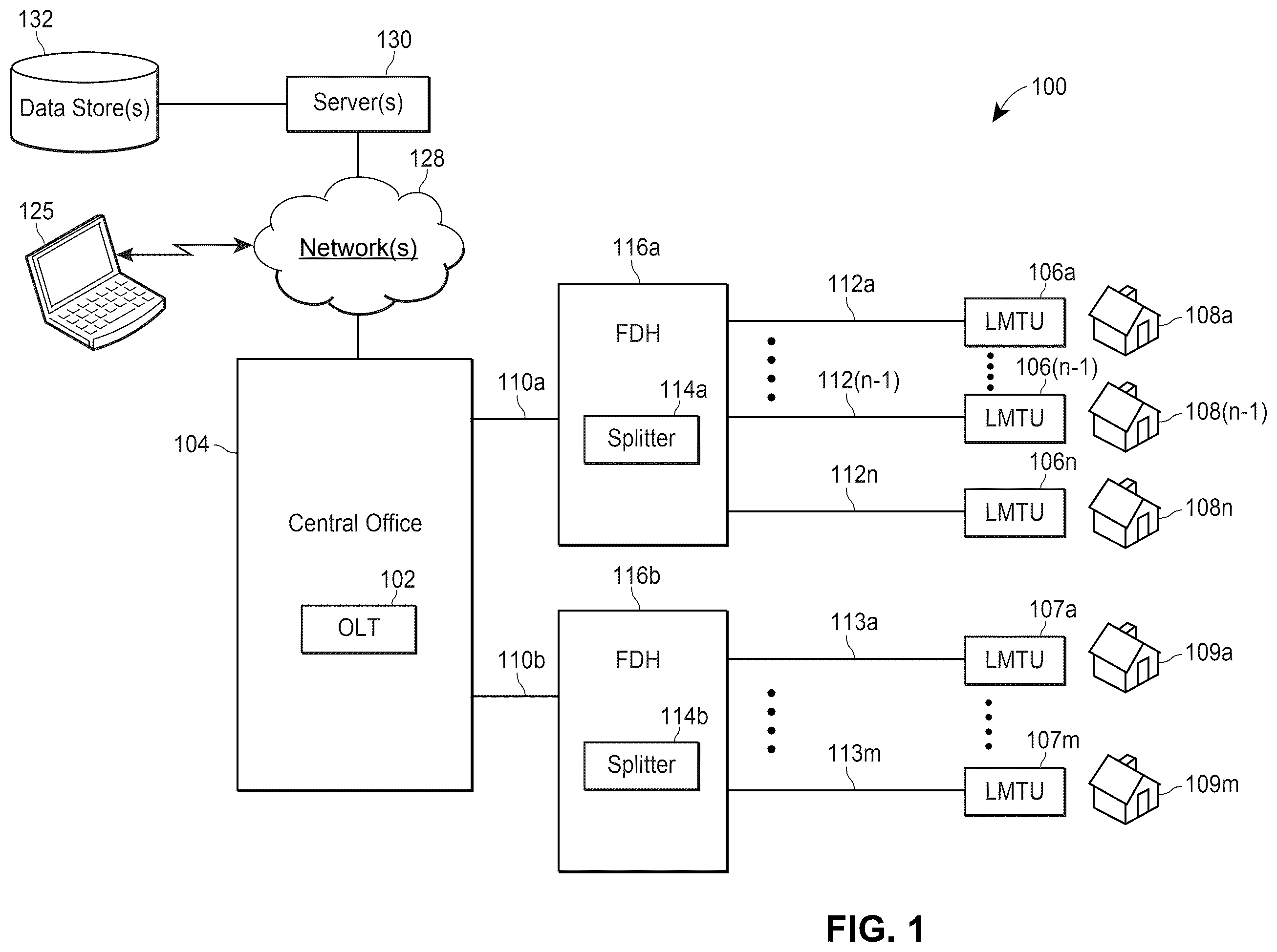 Patent US12375174 — Network quality evaluation based on network metrics — Figure 1