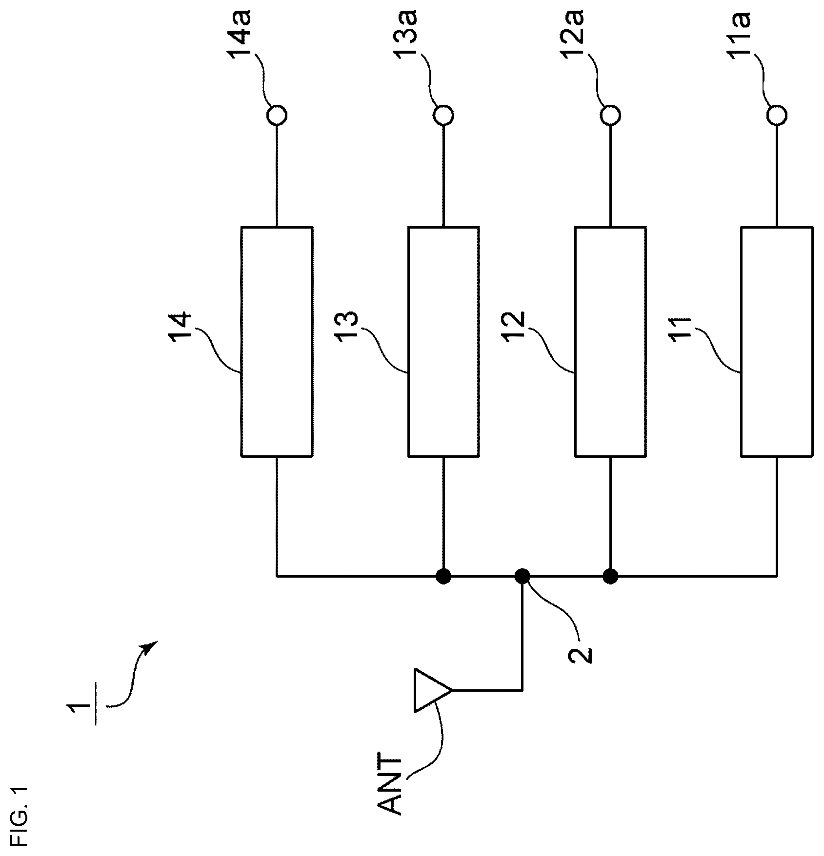 Patent US12375186 — Multiplexer — Figure 1