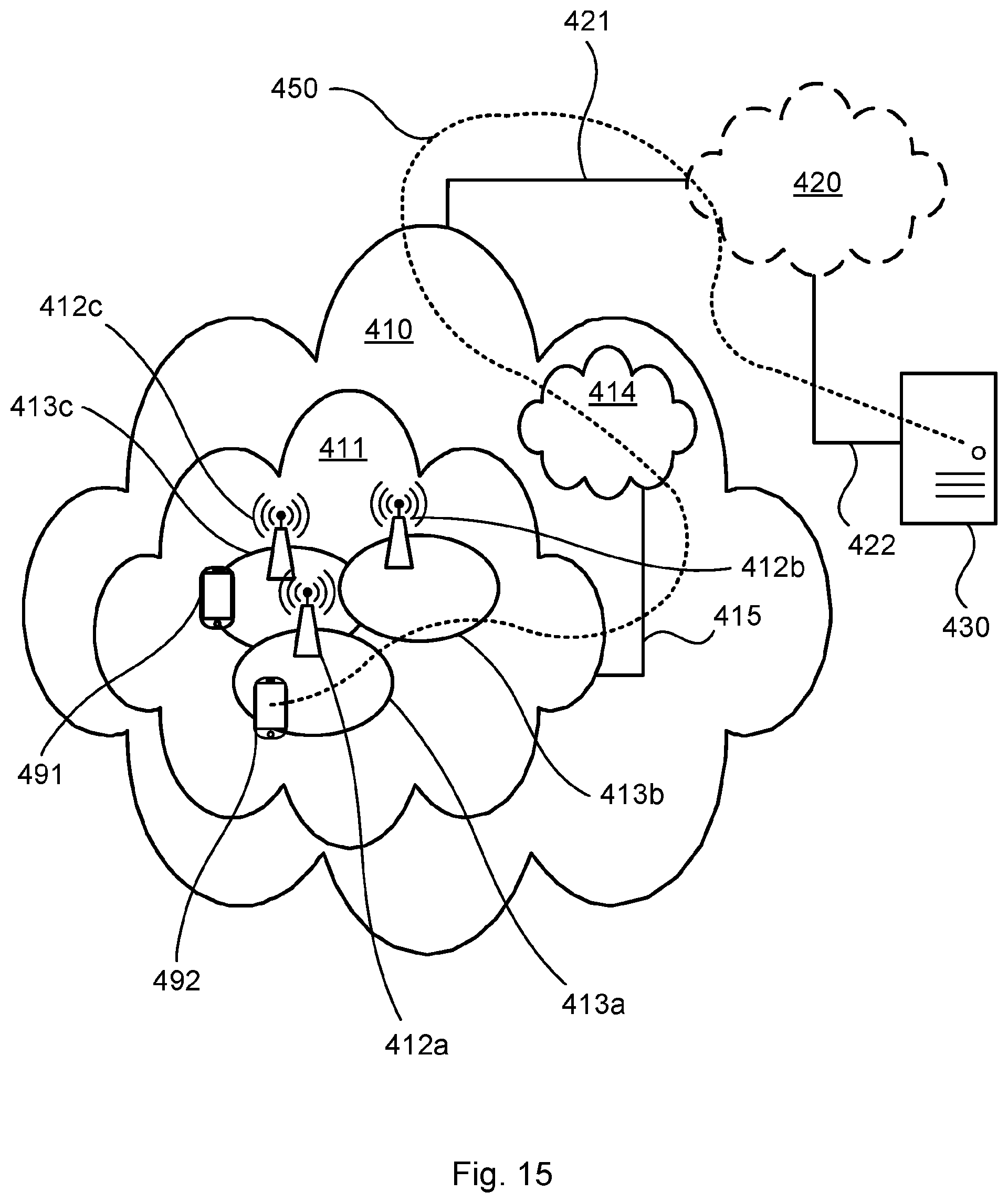 Patent US12375189 Figure 8 – Over-the-air testing of an active antenna system
