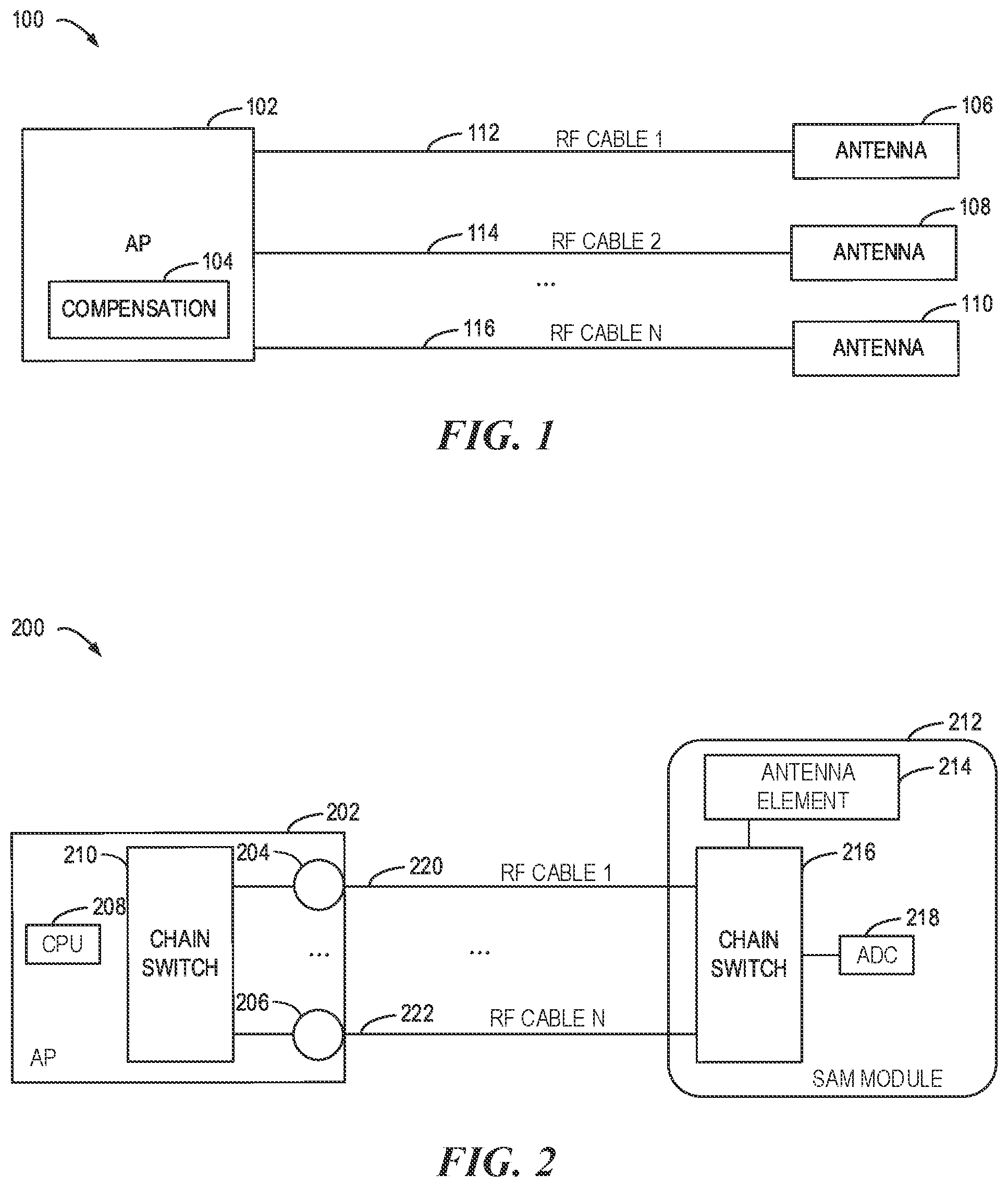 Patent US12375190 Figure 1 – Power compensation determination for radio frequency cable
