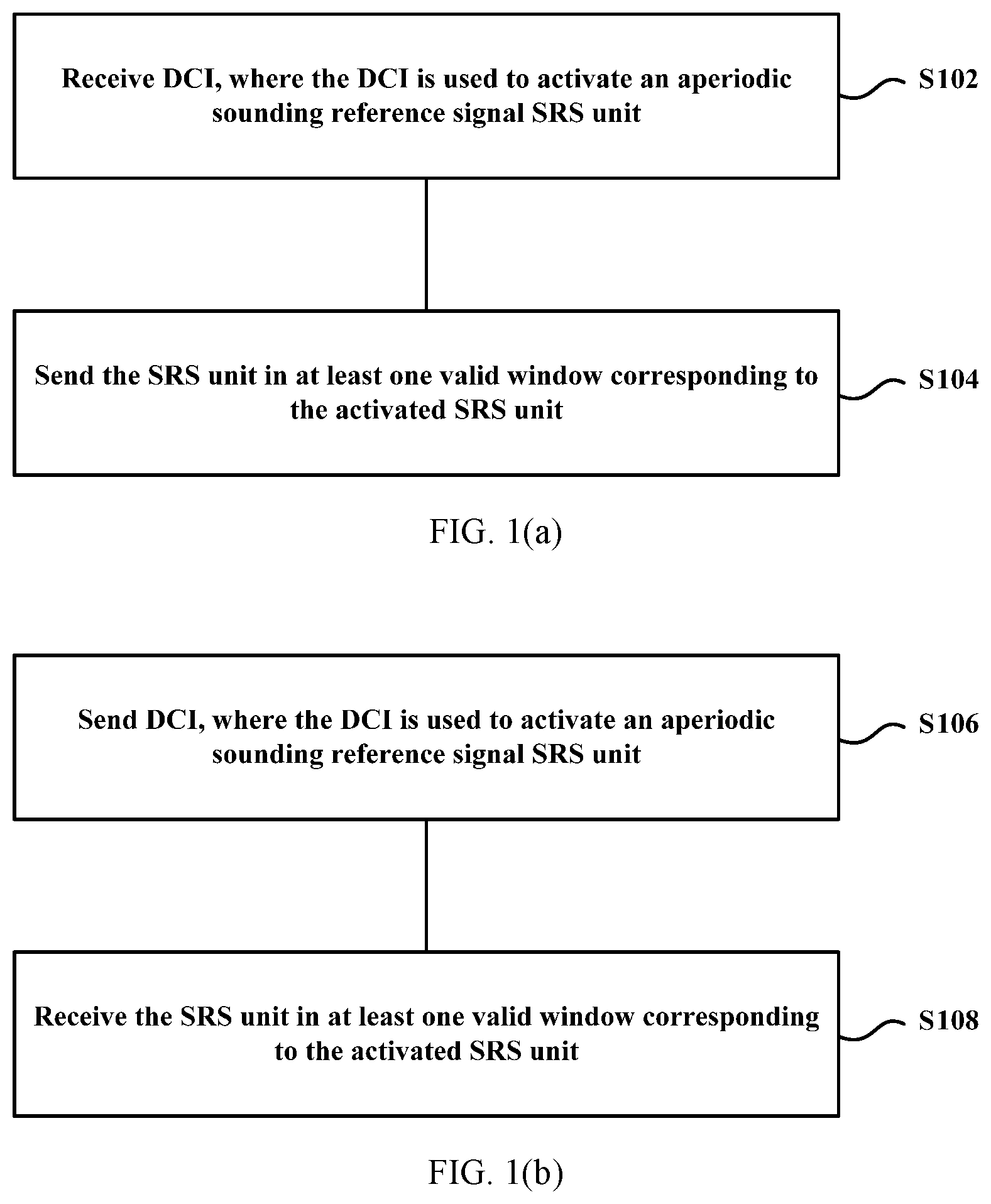 Patent US12375235 — Method and device for triggering aperiodic SRS resource set — Figure 1