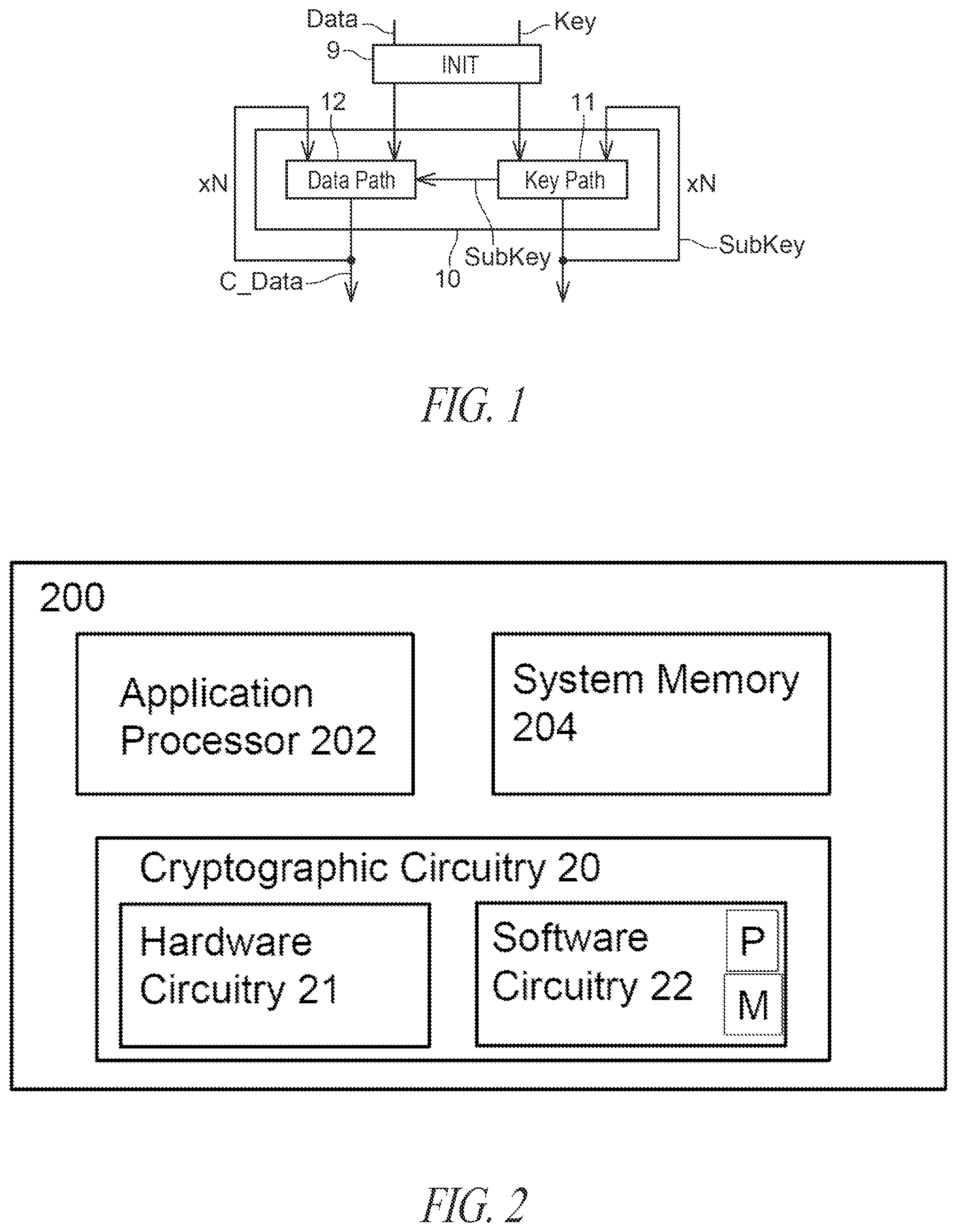 Patent US12375263 — Protection of a cipher algorithm — Figure 1