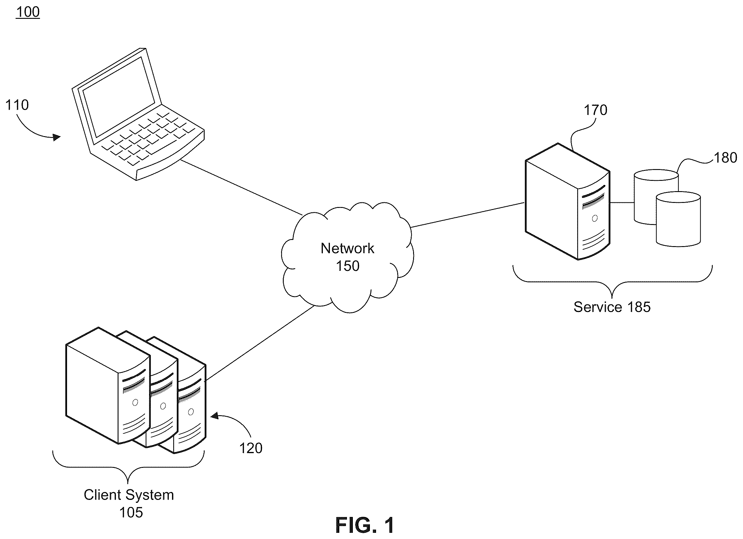 Patent US12375489 — System and method for multi-factor authentication — Figure 1