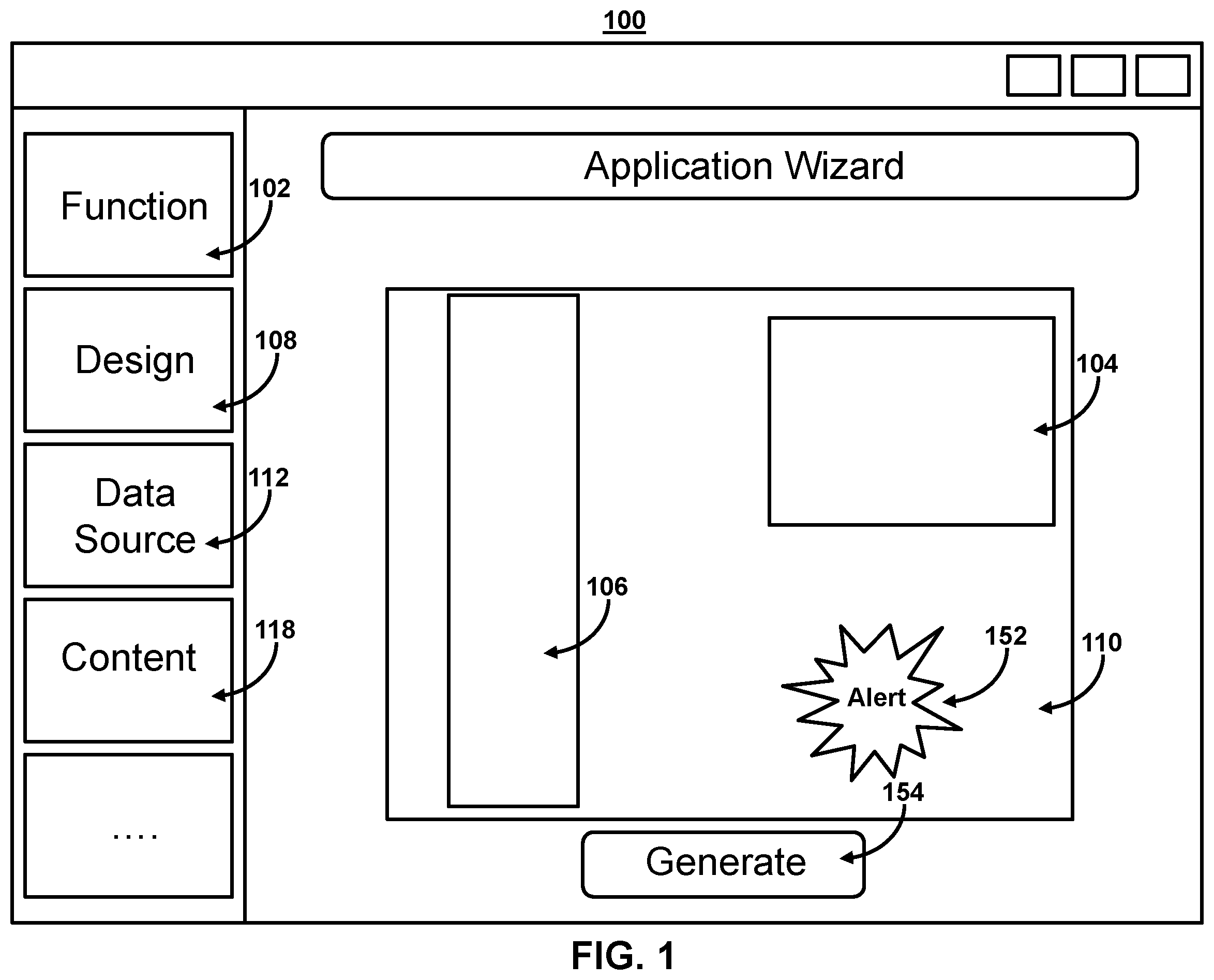 Patent US12375549 Figure 1 – Systems and methods for generating micro frontend dependent applications without use of a shell application