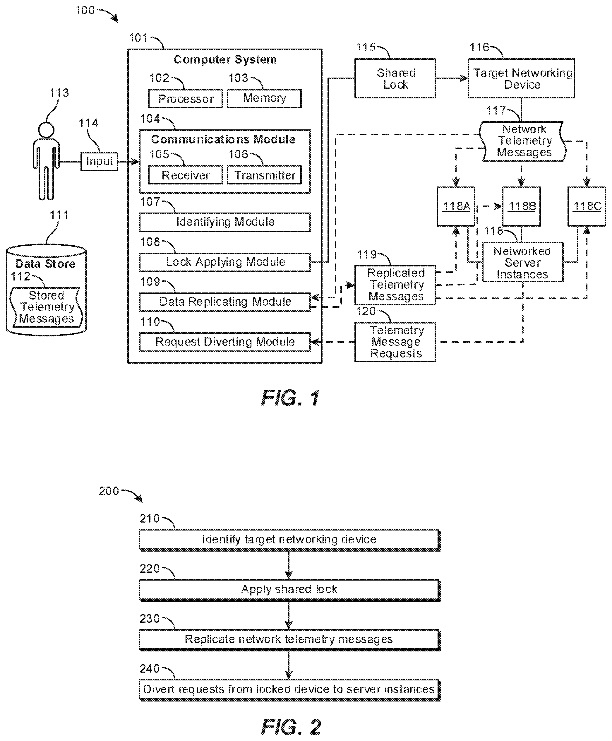 Patent US12375577 Figure 1 – Systems and methods for provisioning telemetry data using shared locks
