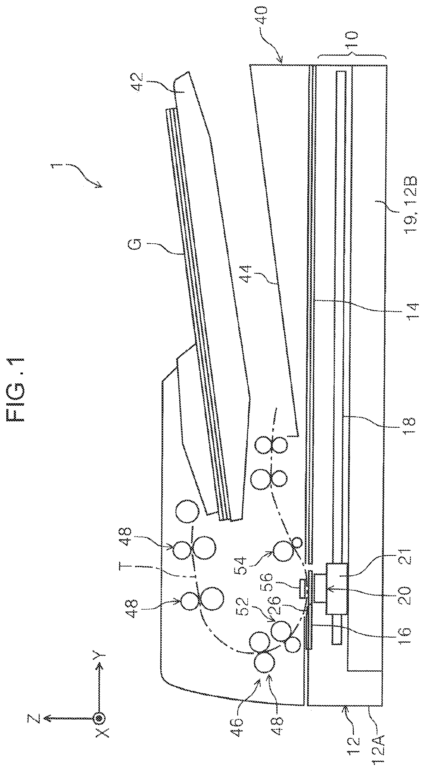 Patent US12375615 — Reading apparatus, method of controlling reading apparatus, and non-transitory computer-readable storage medium storing program causing computer to control reading apparatus to correct reading position of document — Figure 1