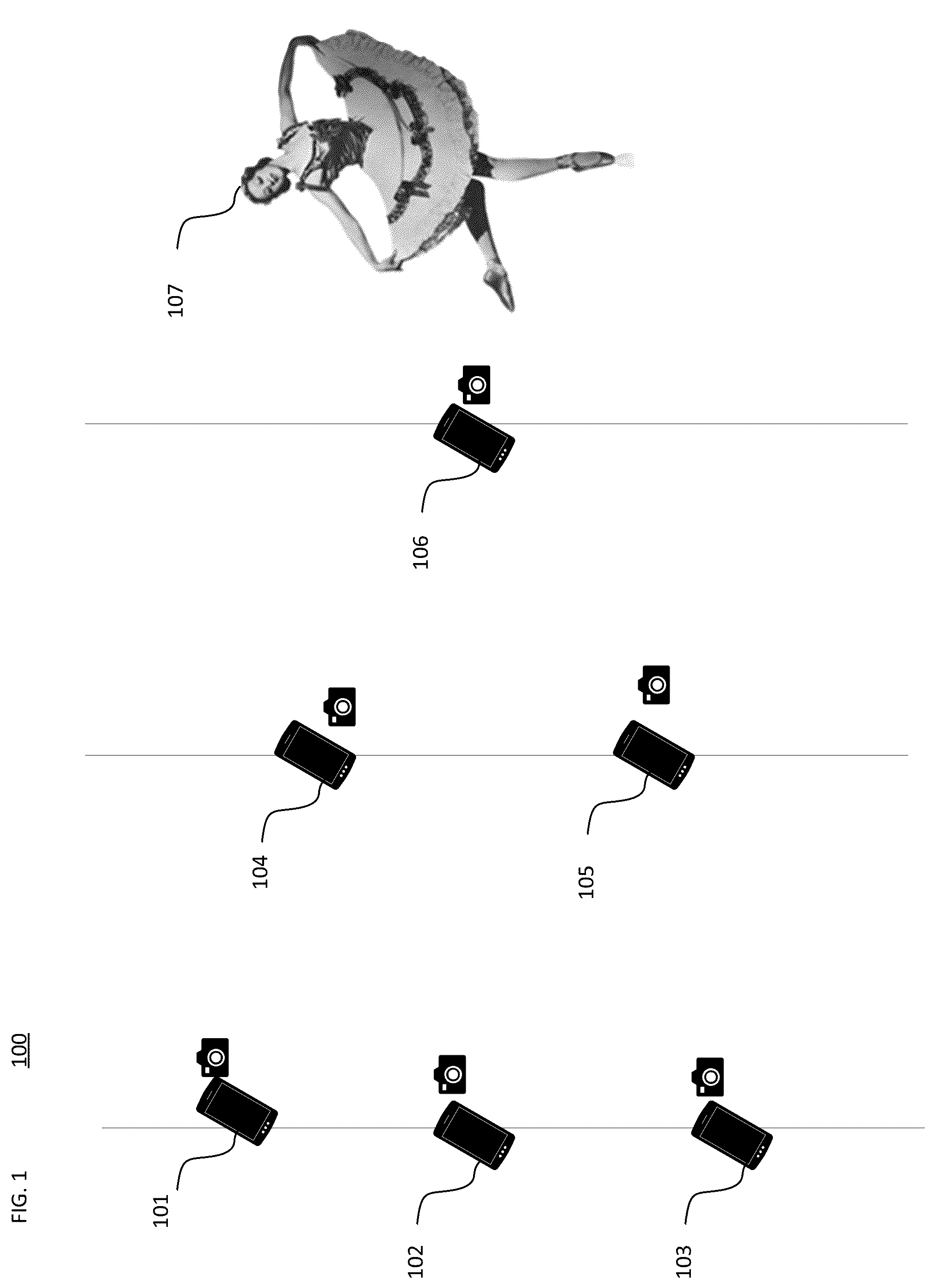 Patent US12375636 Figure 1 – Generating holographic or lightfield views using crowdsourcing