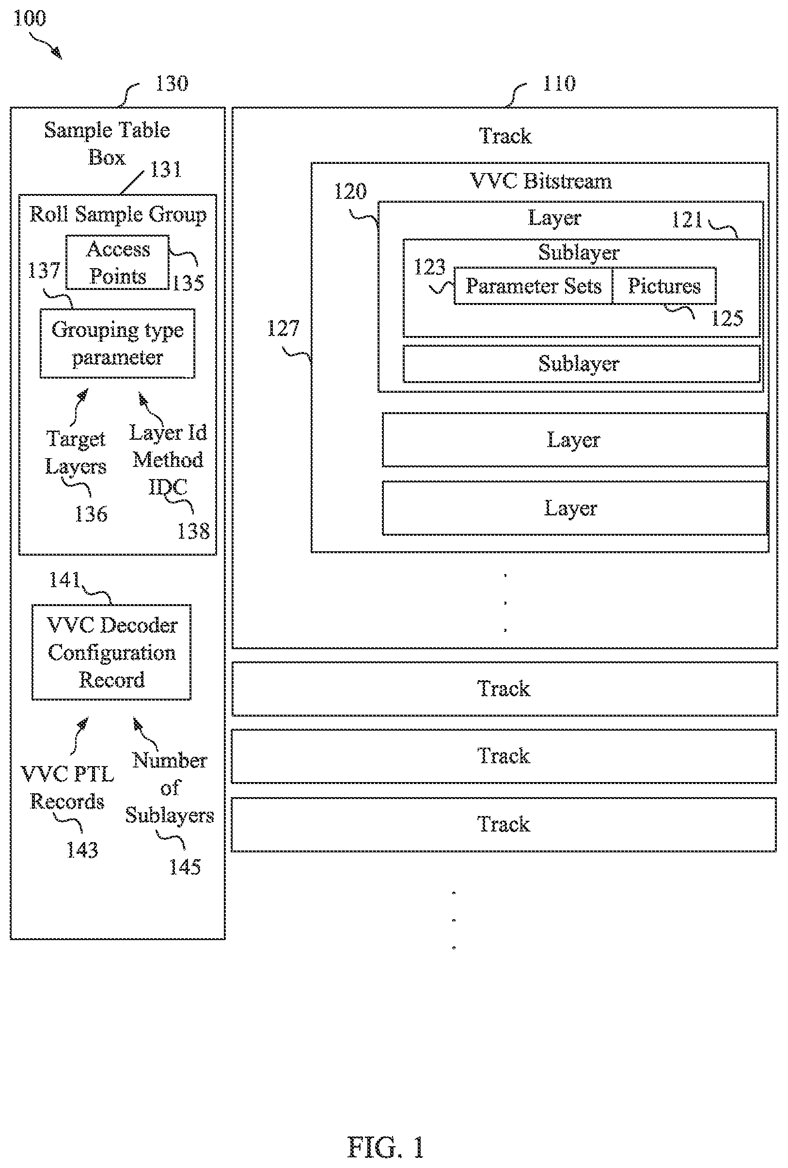 Patent US12375696 — Decoder configuration information in VVC video coding — Figure 1
