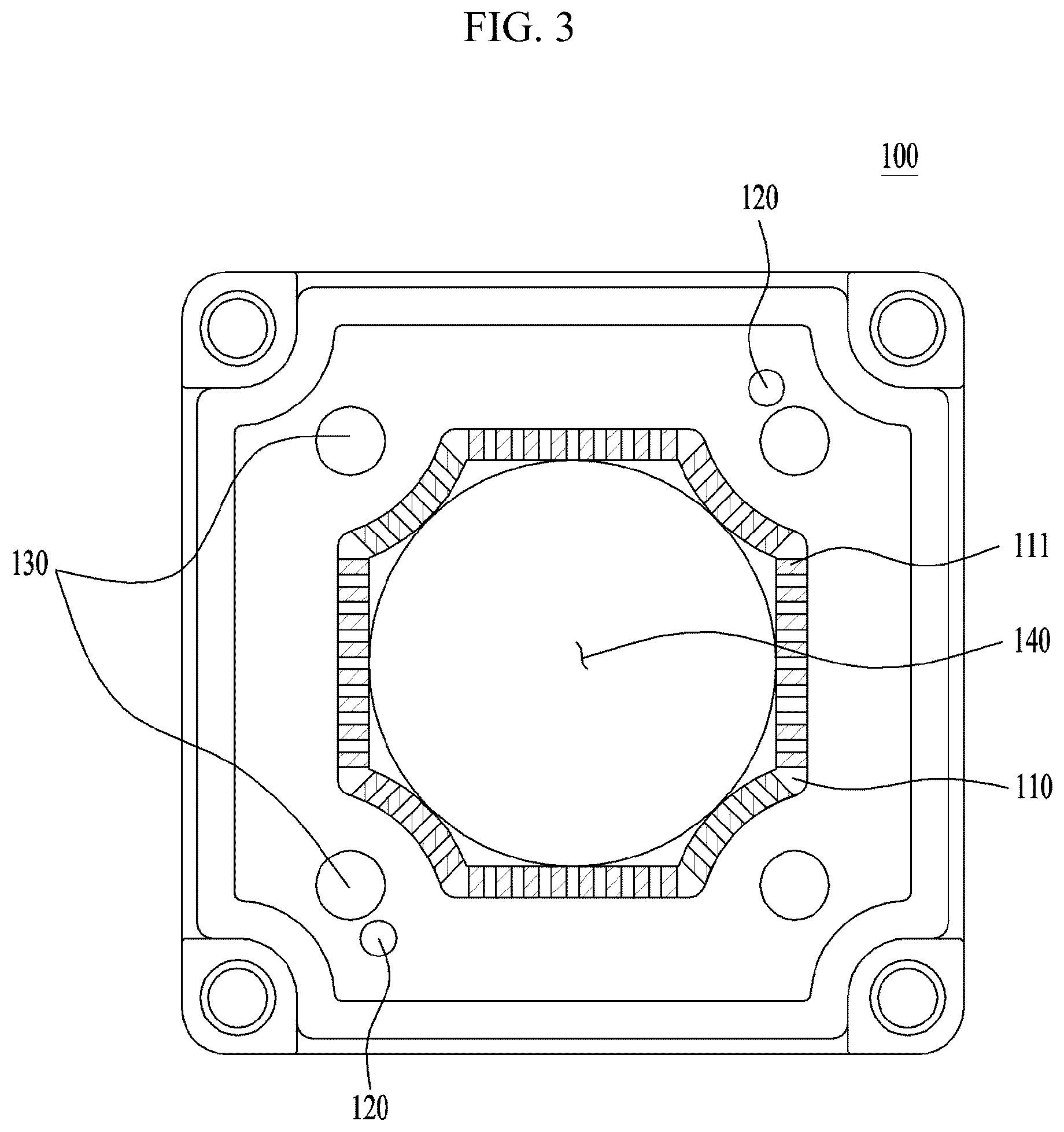 Patent US12375790 Figure 3 – Camera module including a housing with an adhesion surface
