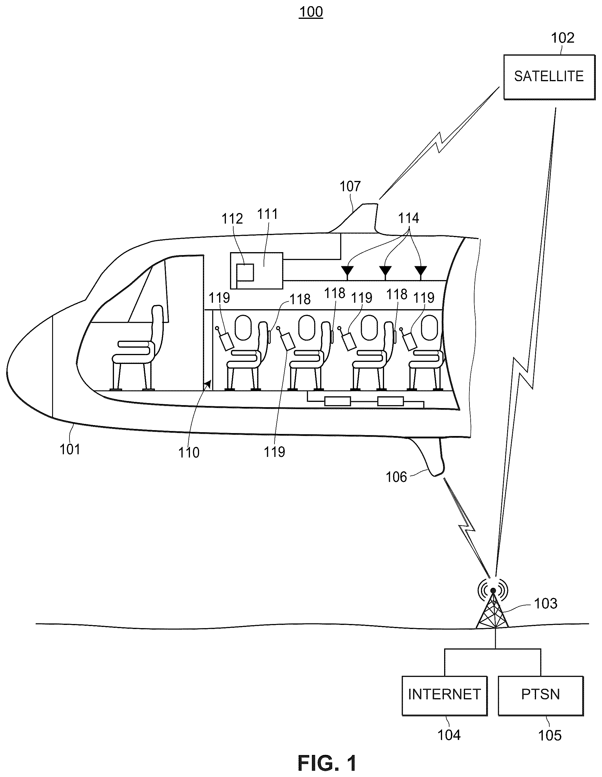 Patent US12375875 Figure 1 – Passenger location platform
