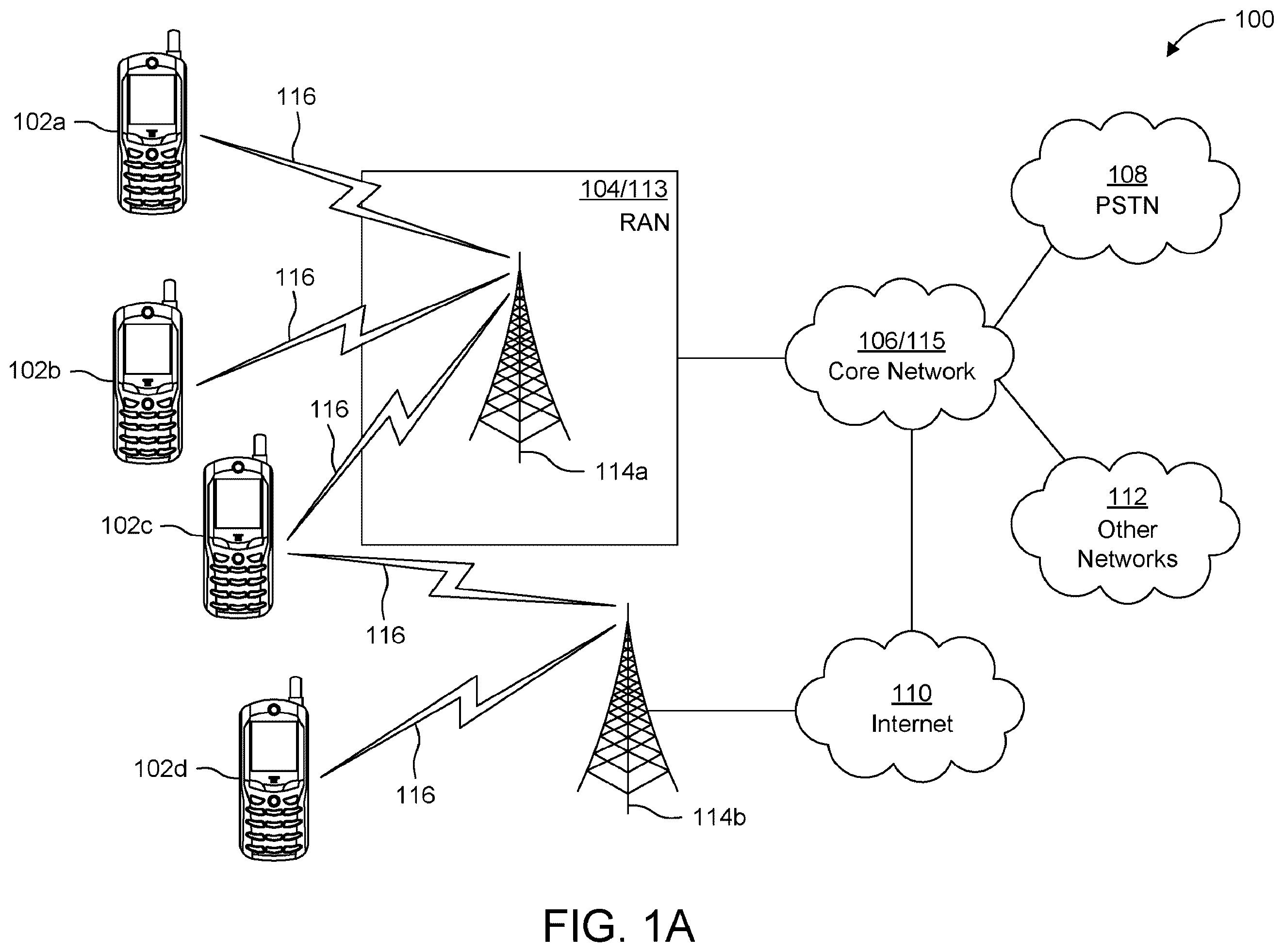 Patent US12375993 — Methods, apparatus and systems for command and control (C2) communications setup and update — Figure 1
