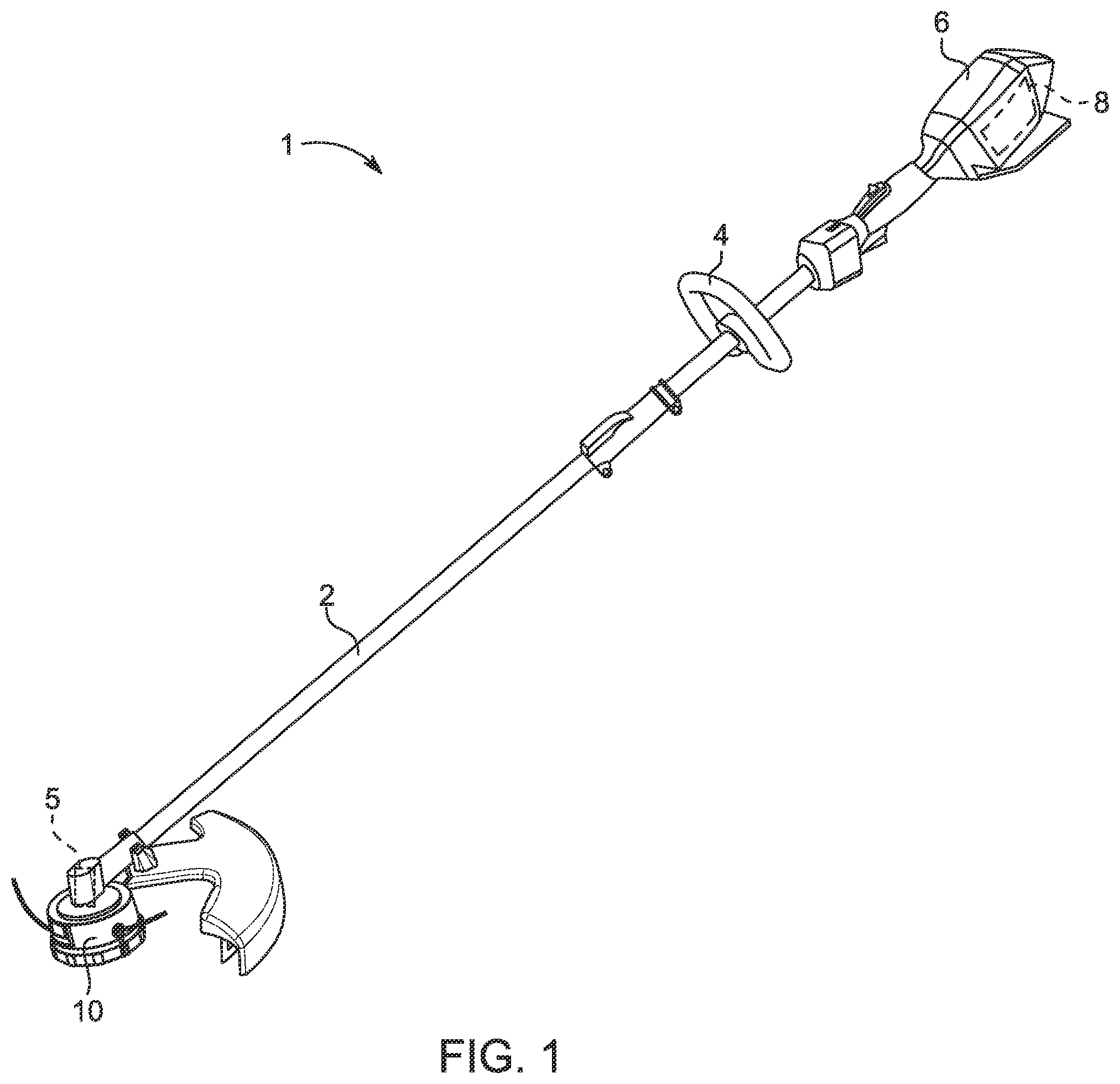Patent US12376515 Figure 1 – String trimmer assembly and trimmer head for use with same