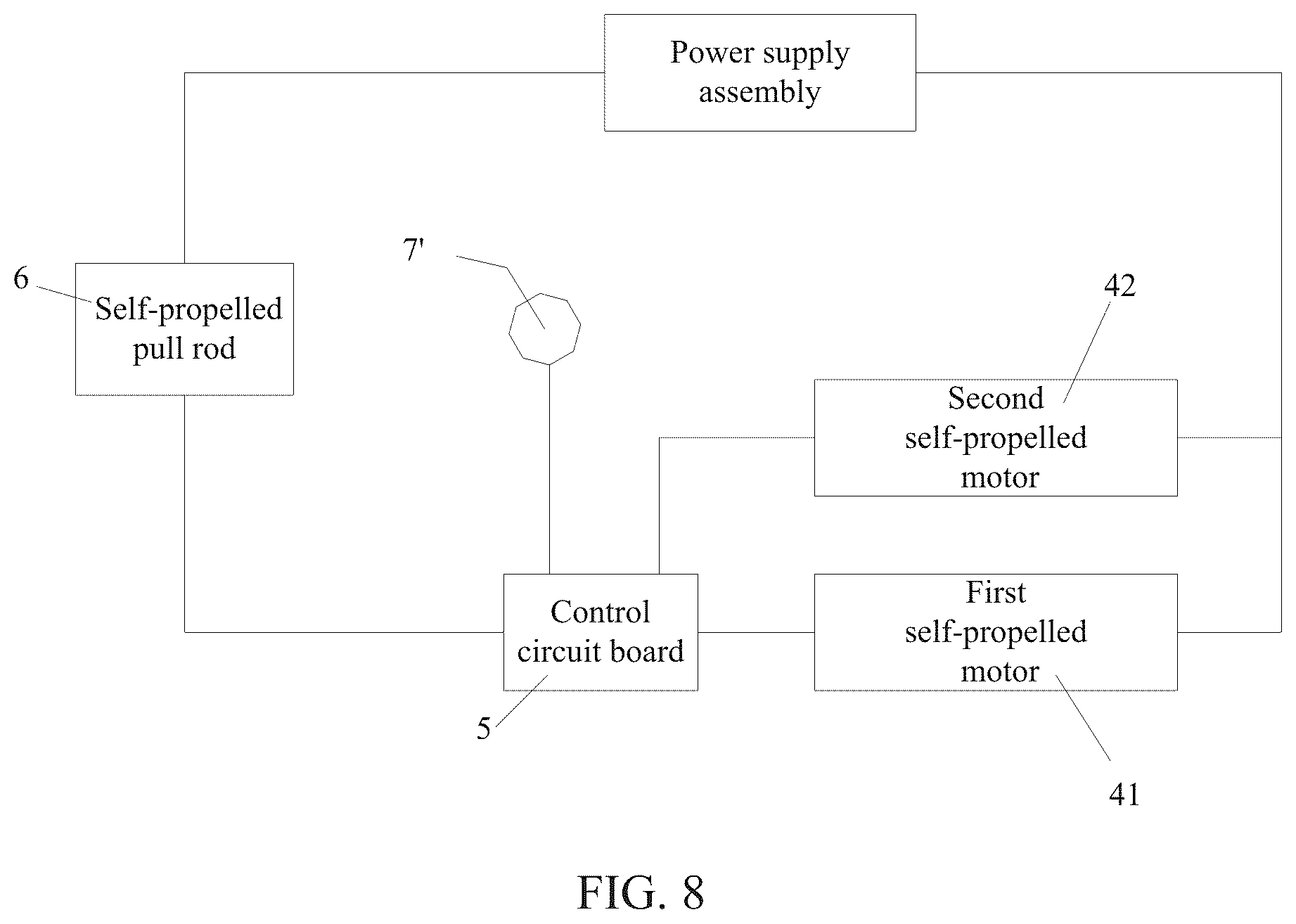 Patent US12376516 Figure 7 – Mower and garden tool