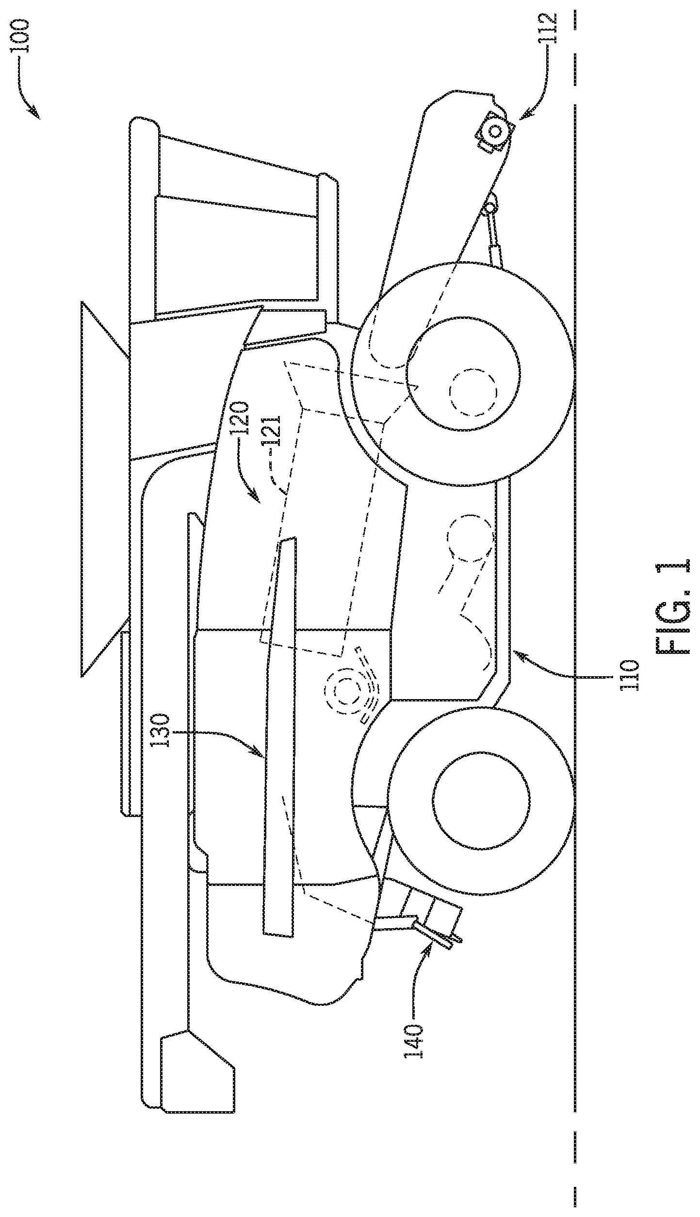 Patent US12376522 — Harvester header having a segment control system — Figure 1