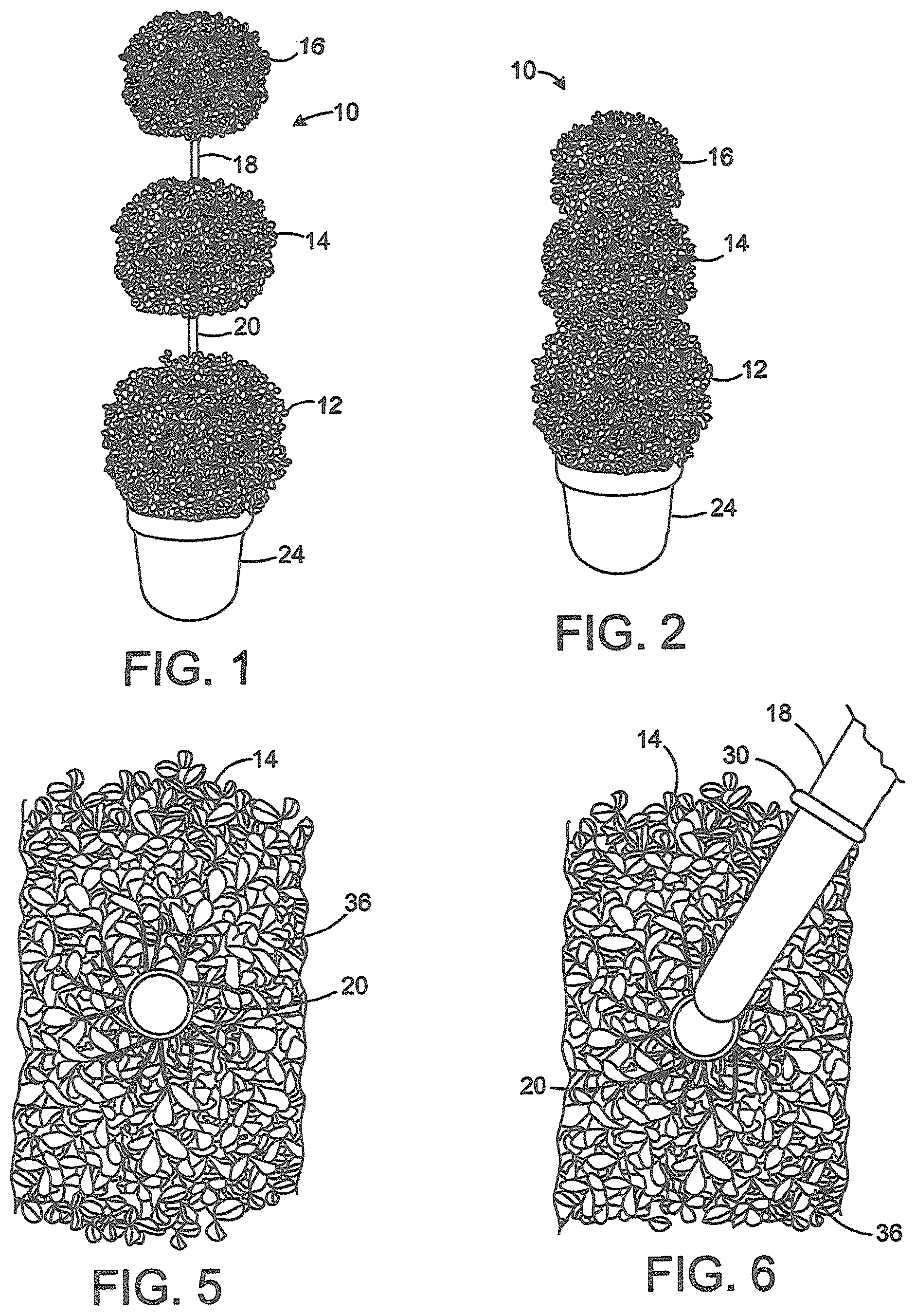 Patent US12376533 — Adjustable height topiary — Figure 1
