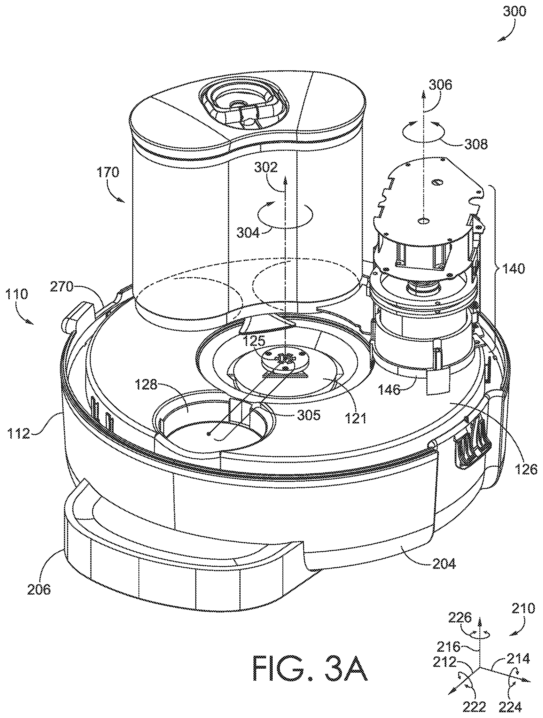 Patent US12376562 Figure 5 – Automatic animal feeding system for rotating disposal compartment components
