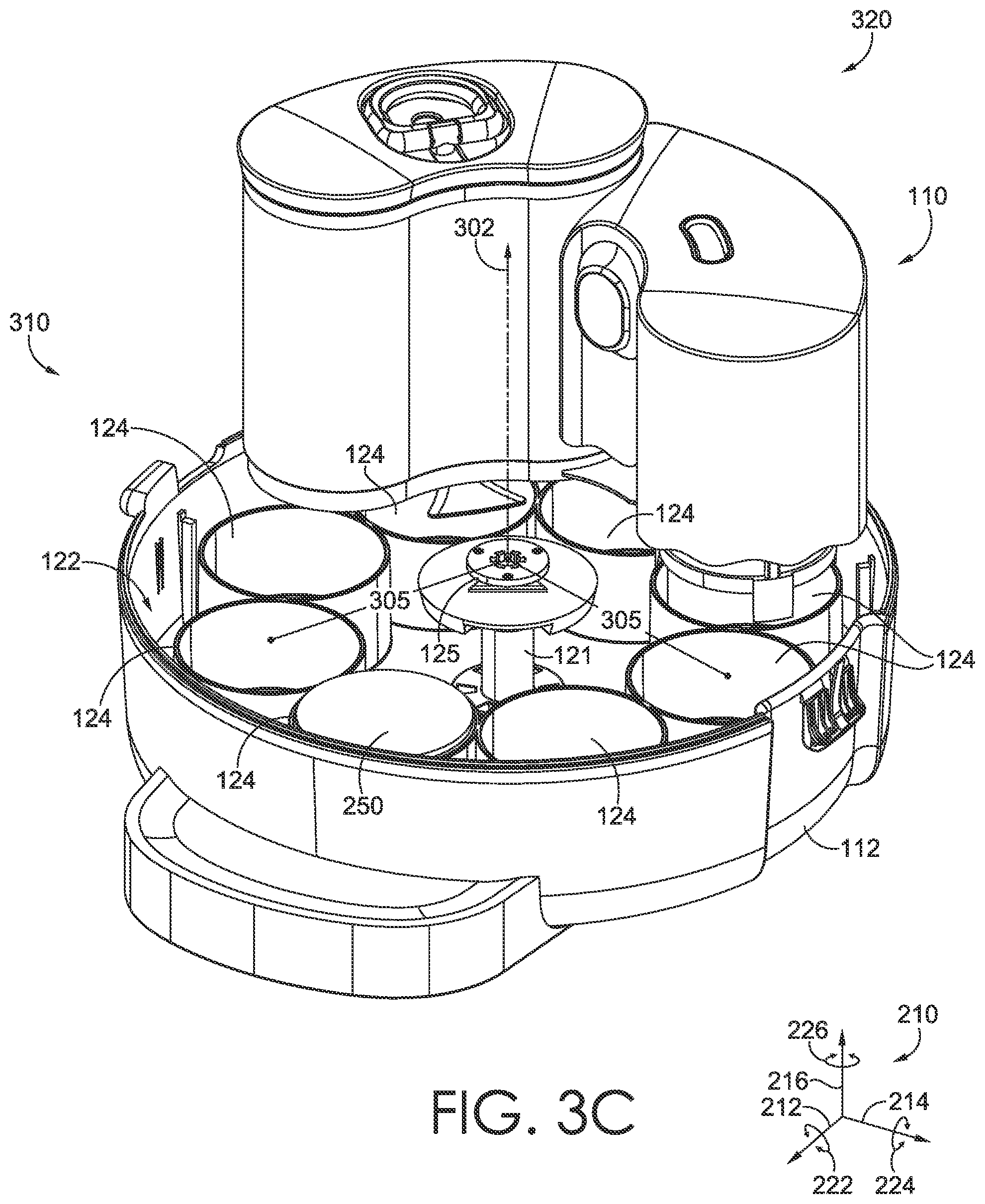 Patent US12376562 Figure 7 – Automatic animal feeding system for rotating disposal compartment components
