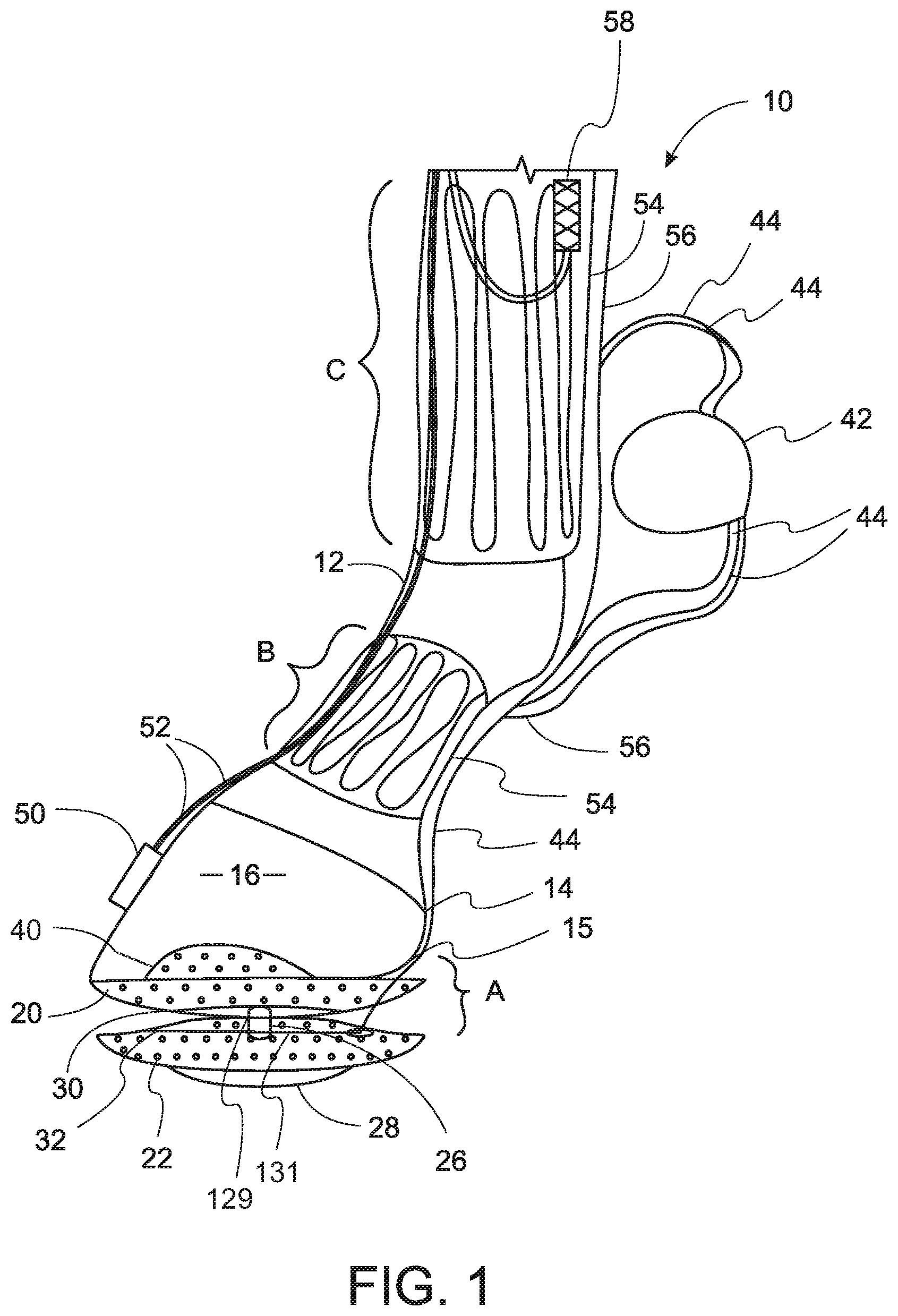 Patent US12376565 — Equine biomechanical orthotic device and method of use — Figure 1
