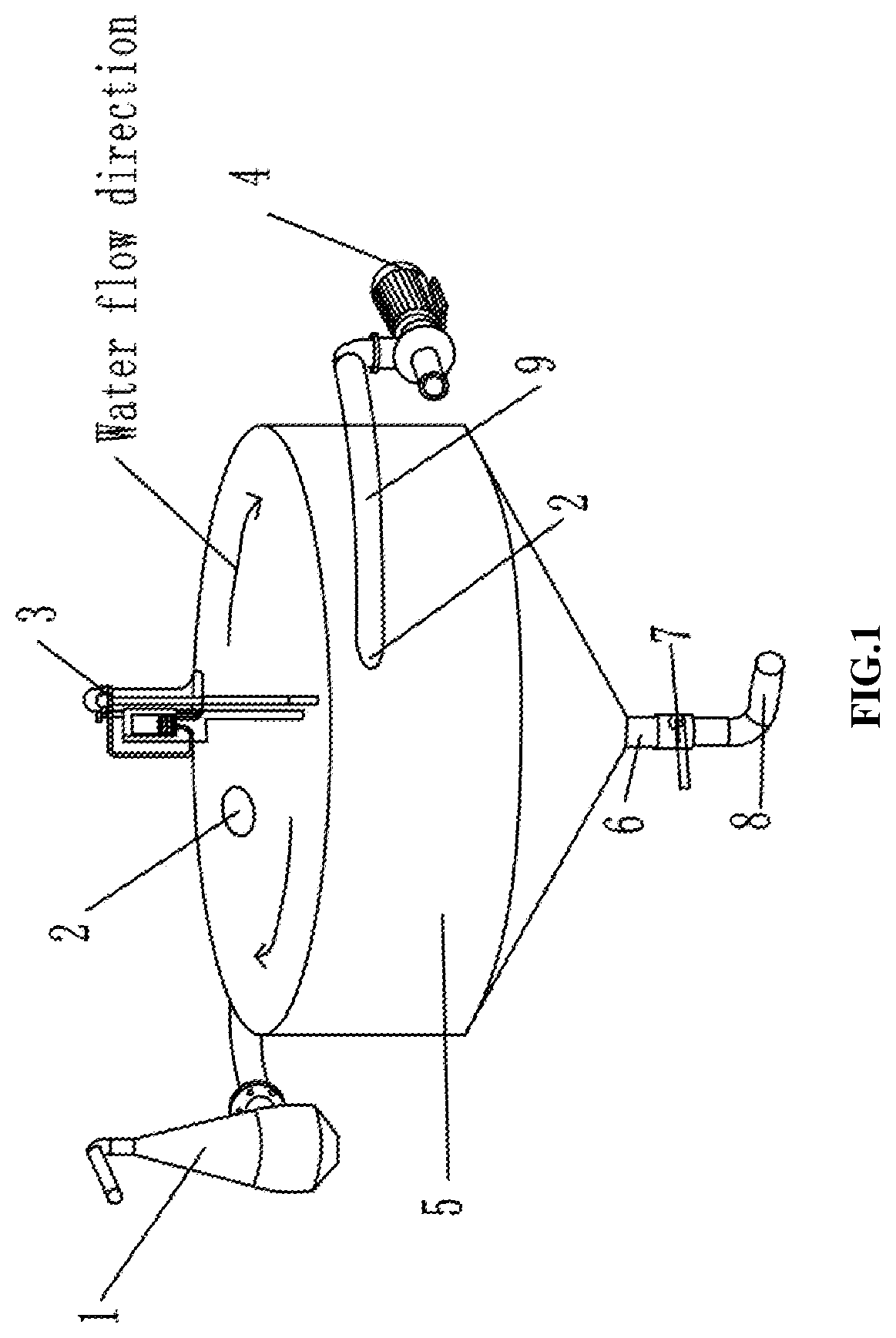 Patent US12376572 — Industrialized fish and algae farming system and method with recirculating water — Figure 1