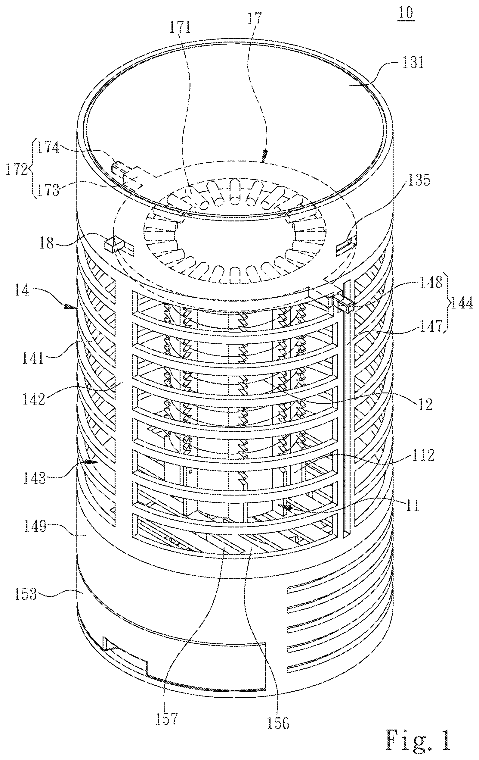 Patent US12376579 — Zapper — Figure 1