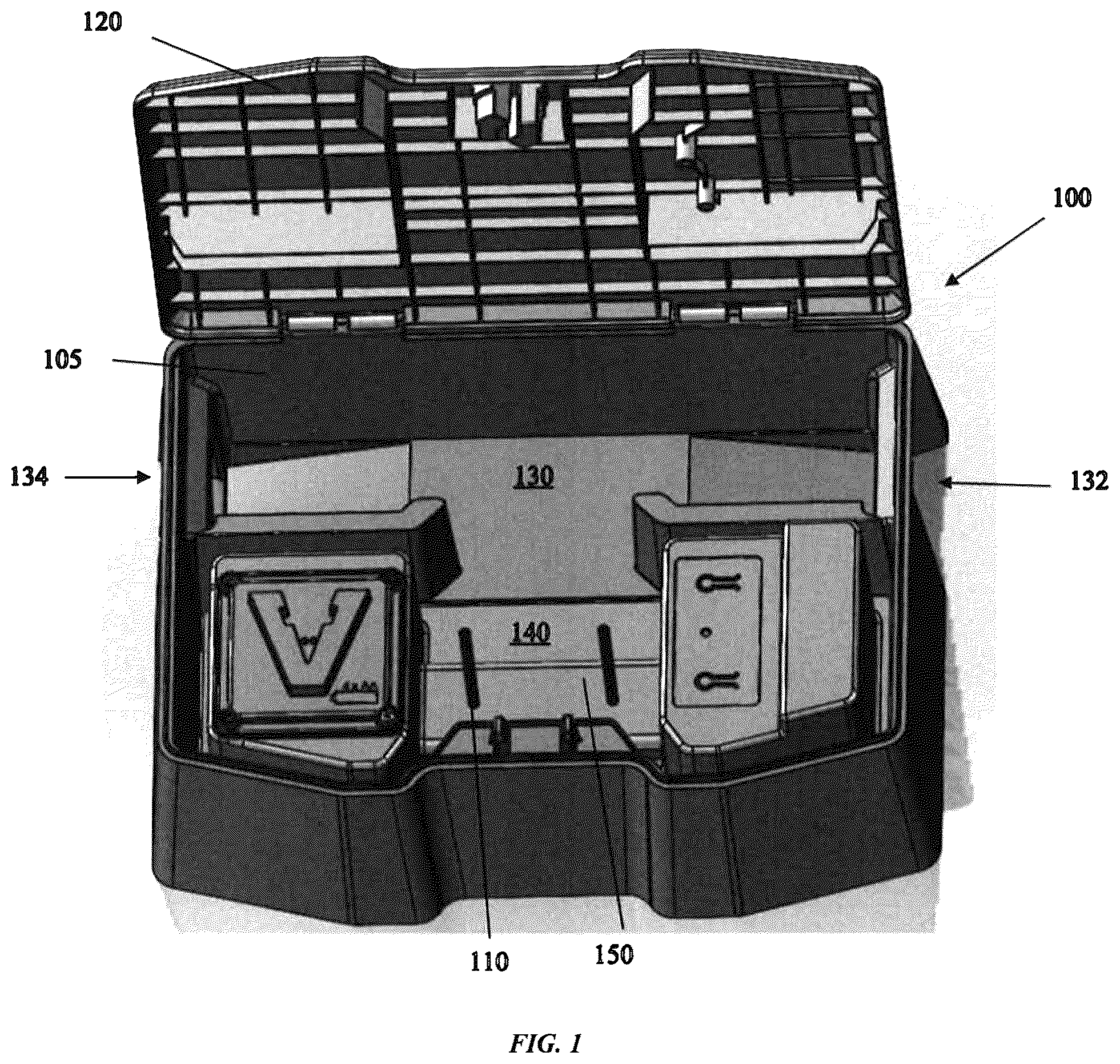 Patent US12376581 — Connected bait box — Figure 1