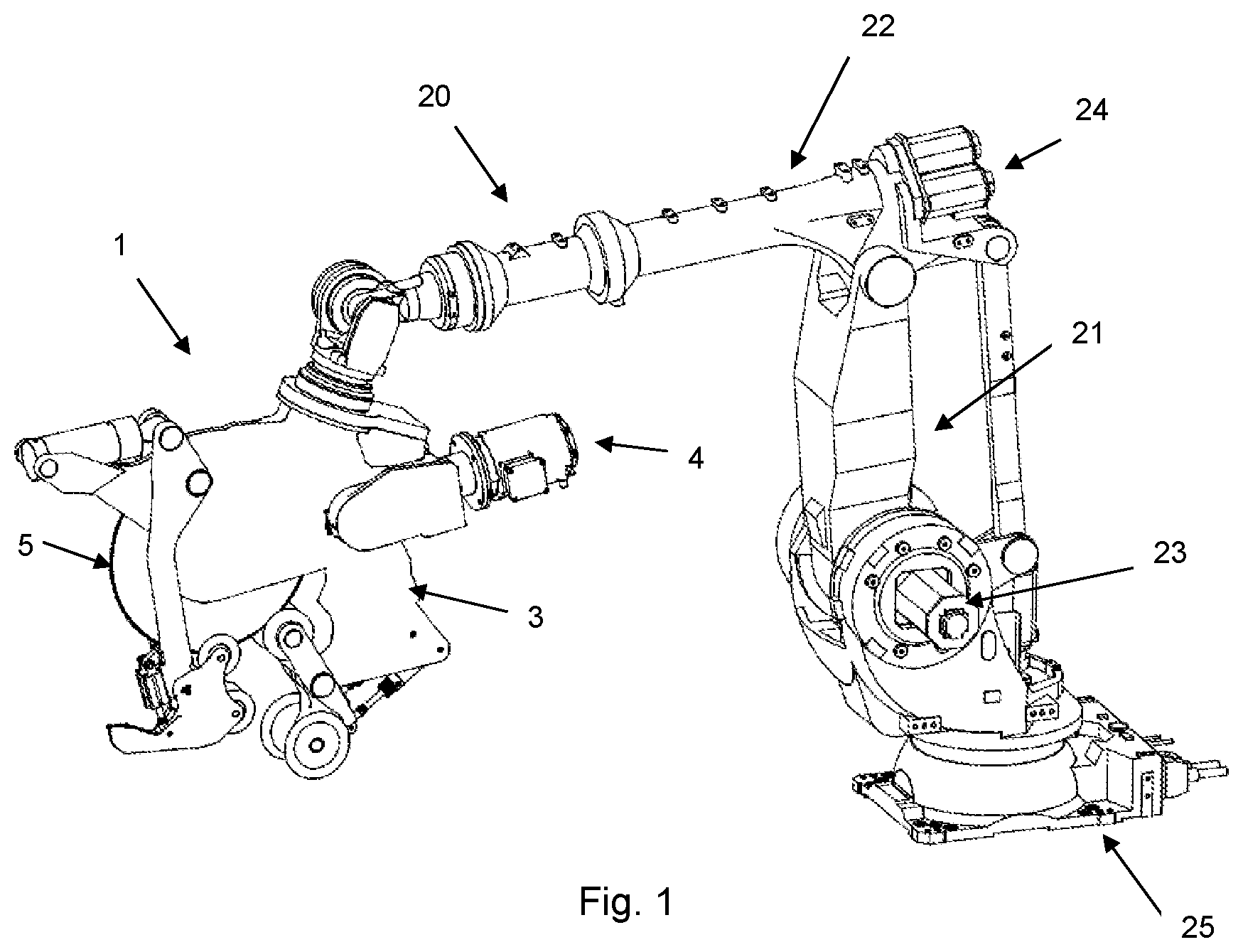 Patent US12376596 — Cutting device for splitting an animal carcass in half and robot incorporating such cutting device — Figure 1