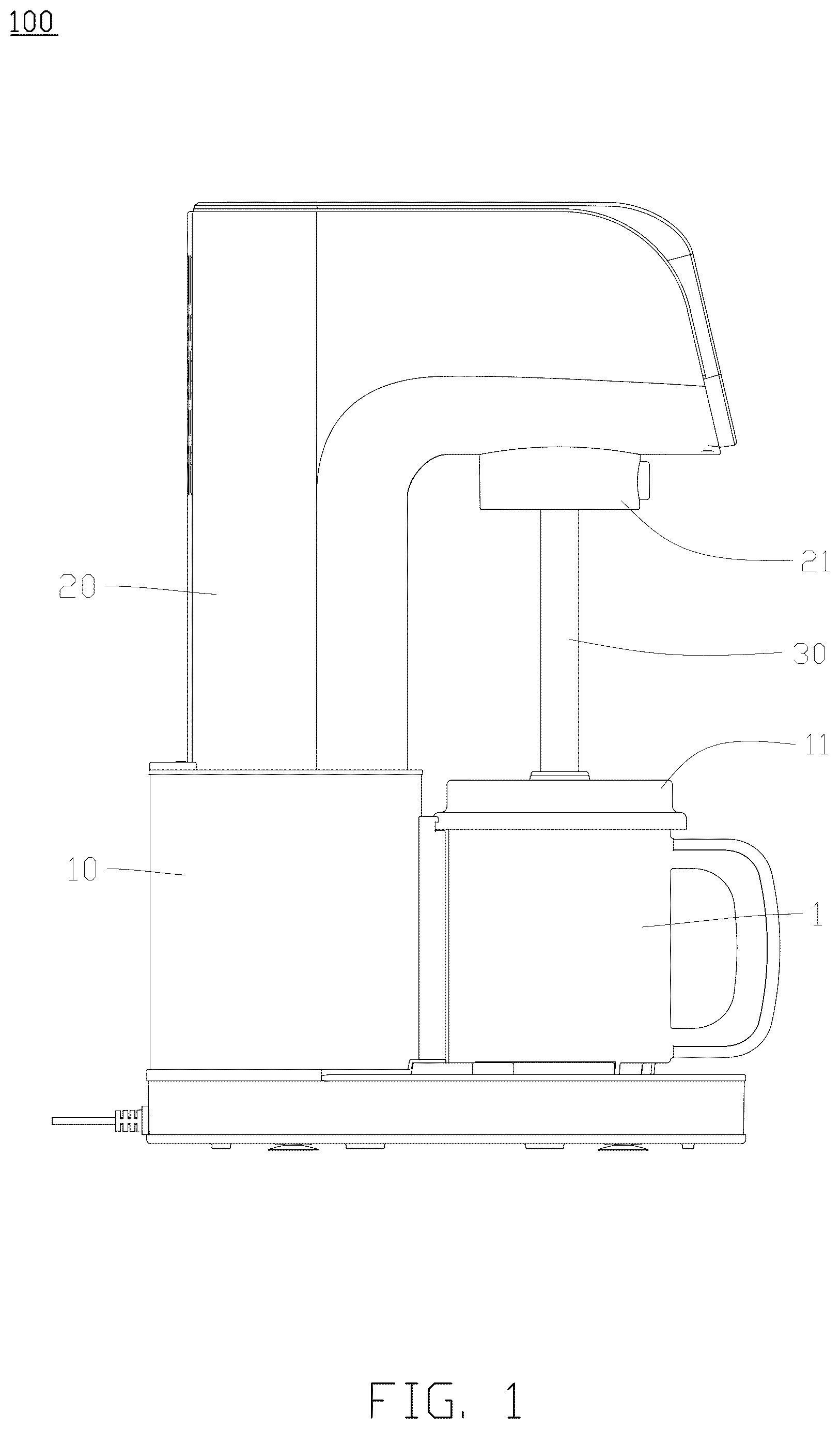 Patent US12376605 — Ice cream maker — Figure 1