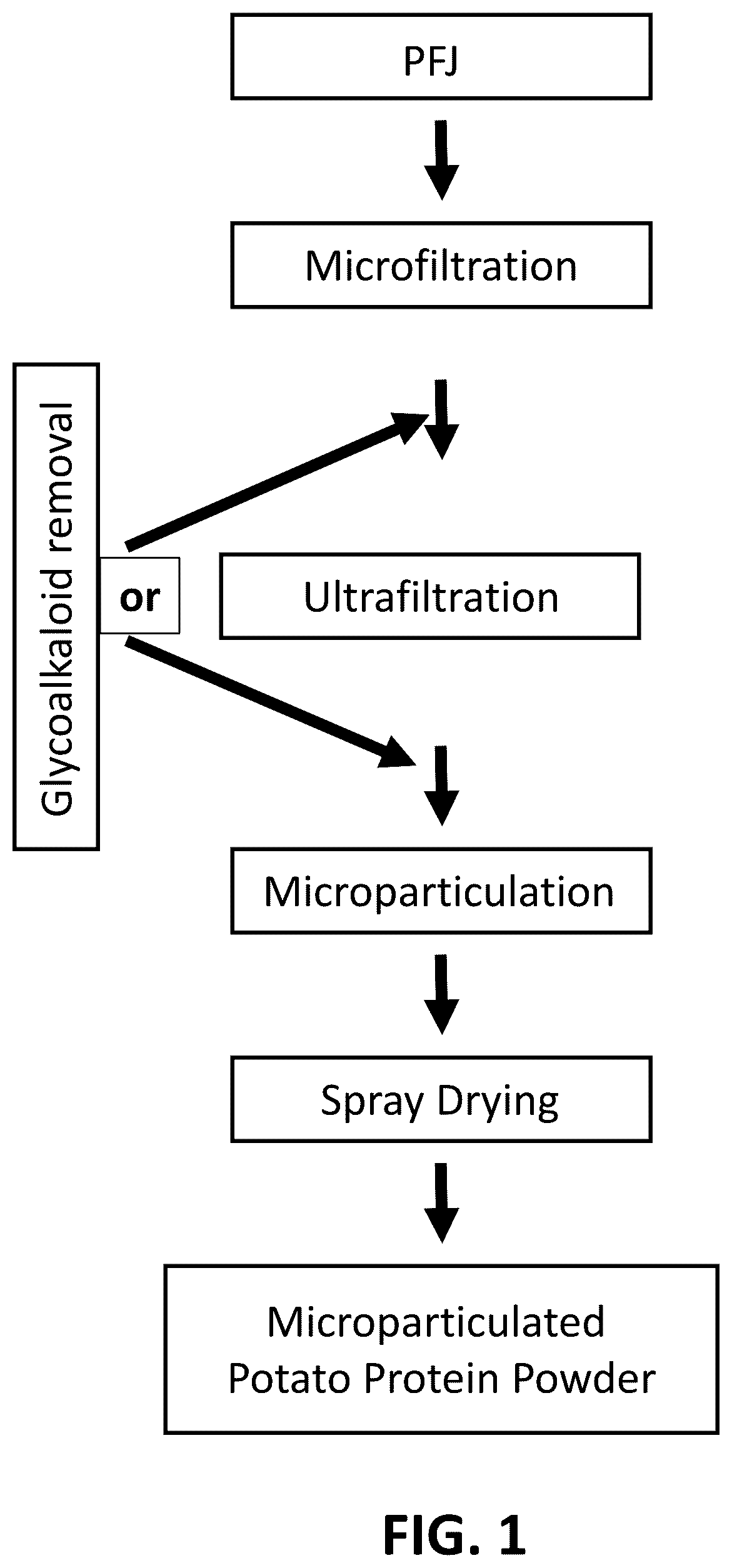 Patent US12376607 — Potato protein powders — Figure 1