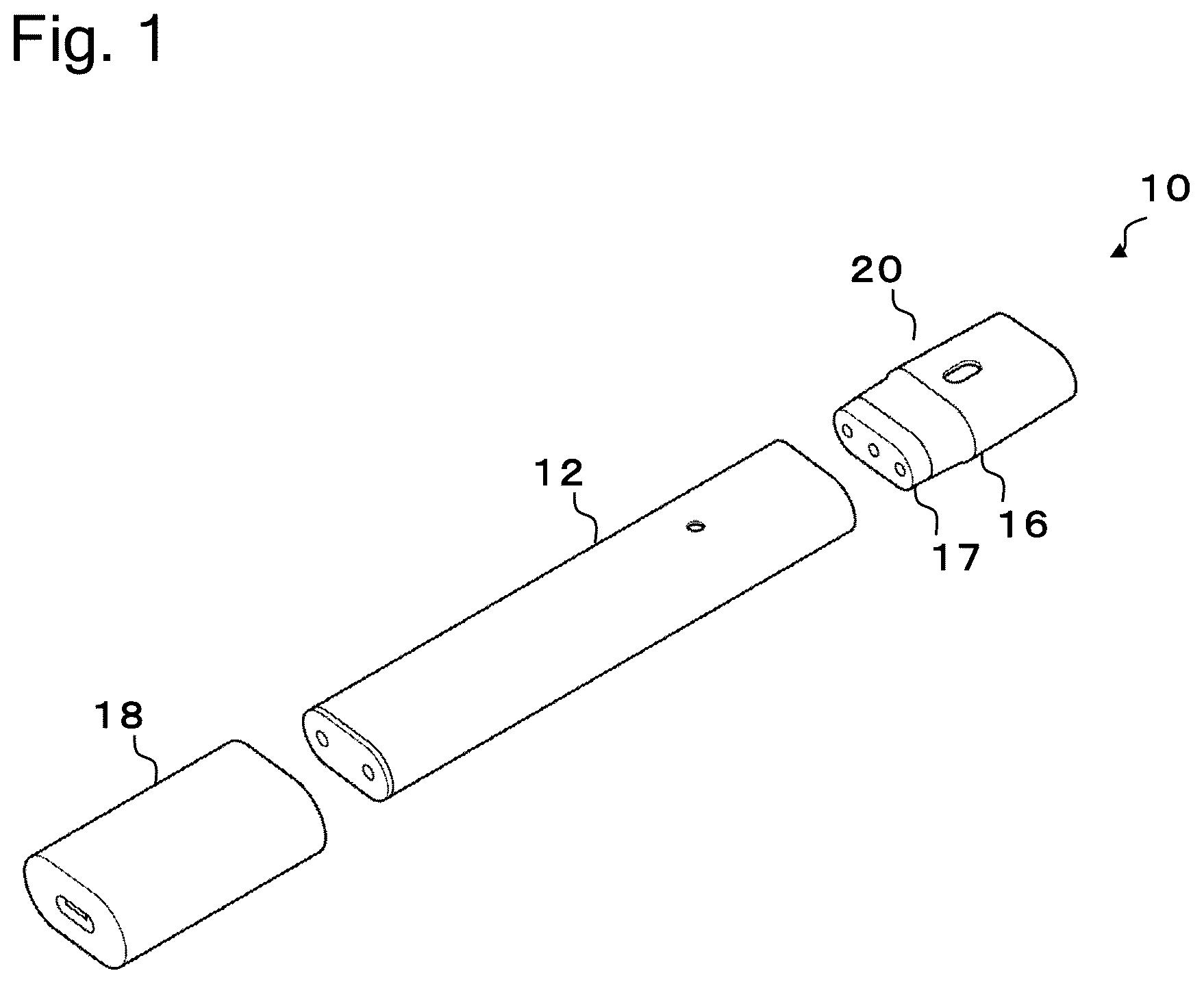 Patent US12376625 — Aspirator cartridge — Figure 1
